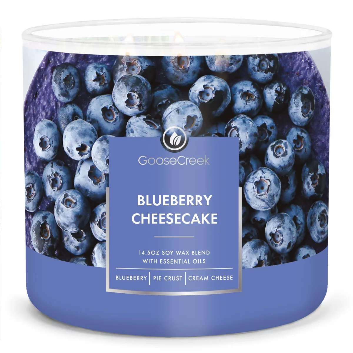 Goose Creek, Blueberry Cheesecake Scented 3 Wick Jar Candle, 14.5oz, Sweet