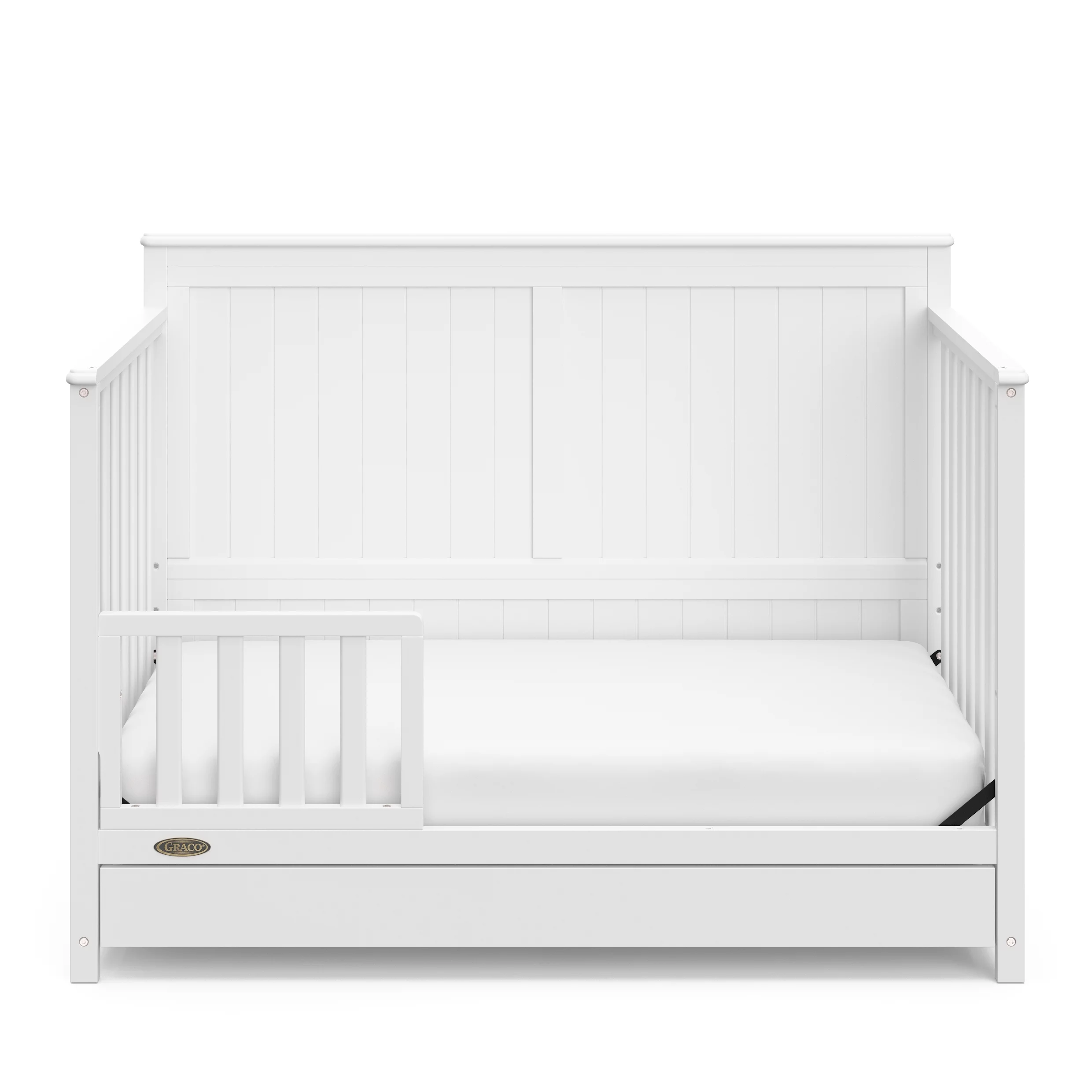 Graco Hadley 5-in-1 Convertible Baby Crib with Drawer, White