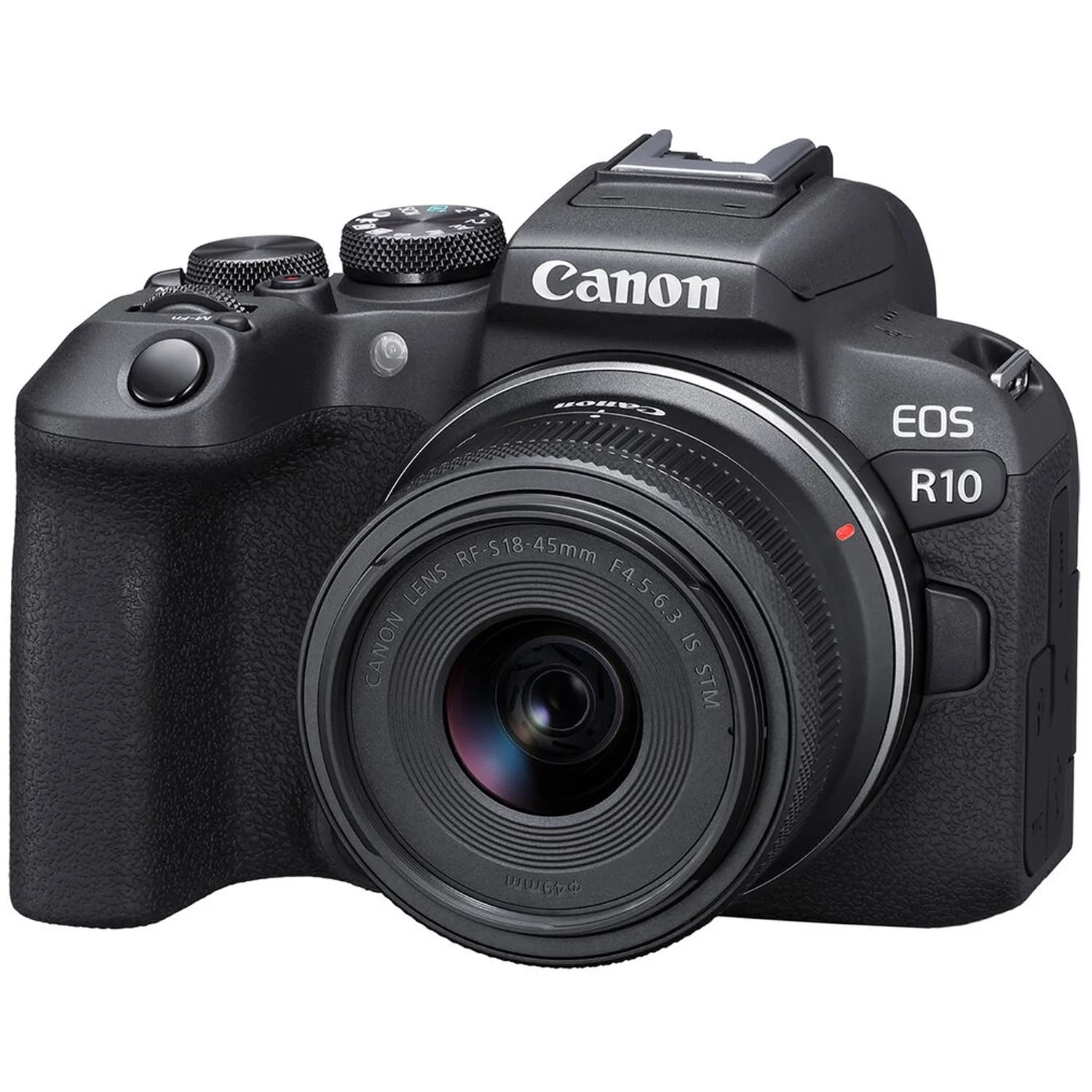 Canon EOS R10 Mirrorless Camera with Canon RF-S 18-45mm IS STM Lens + EF 75-300mm f/4-5.6 III Lens + 500mm Telephoto f/8 Lens + 2pc 64GB Memory Cards + Filters & More