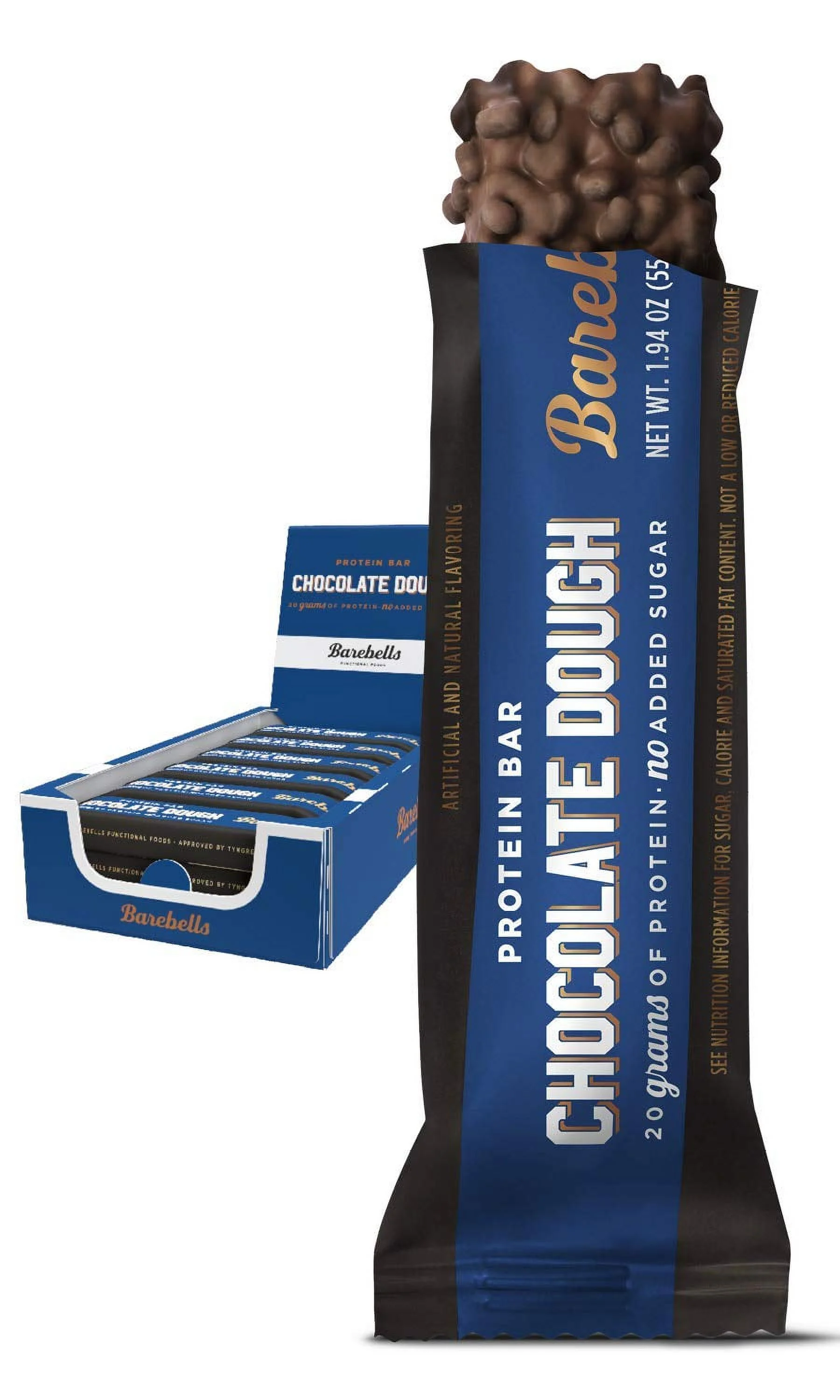 Barebells High Protein 20g Bars Chocolate Dough, 12 Pack