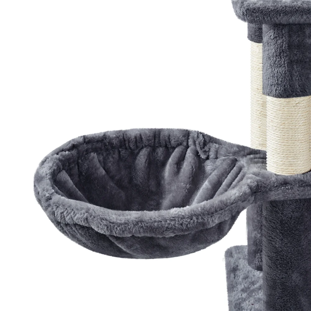 Easyfashion 82.5inch Multi Level Cat Tree, Dark Gray