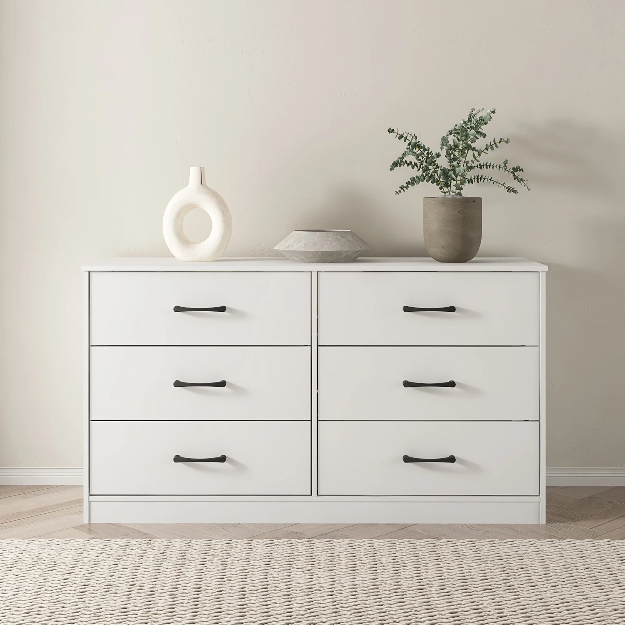 Mainstays Ardent 6 Drawer Dresser, White