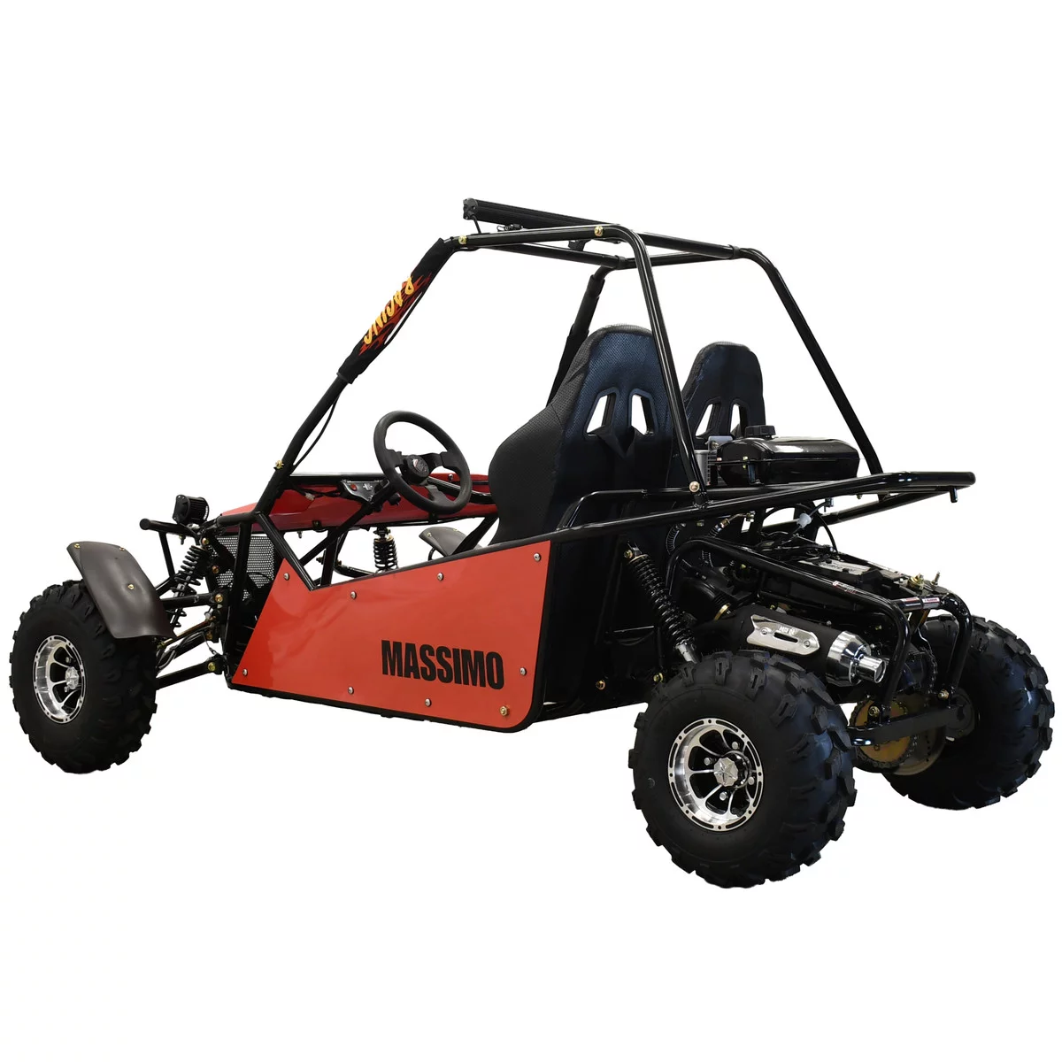 Massimo GKM 200|4 Stroke 177cc 2WD Go Kart (Red)