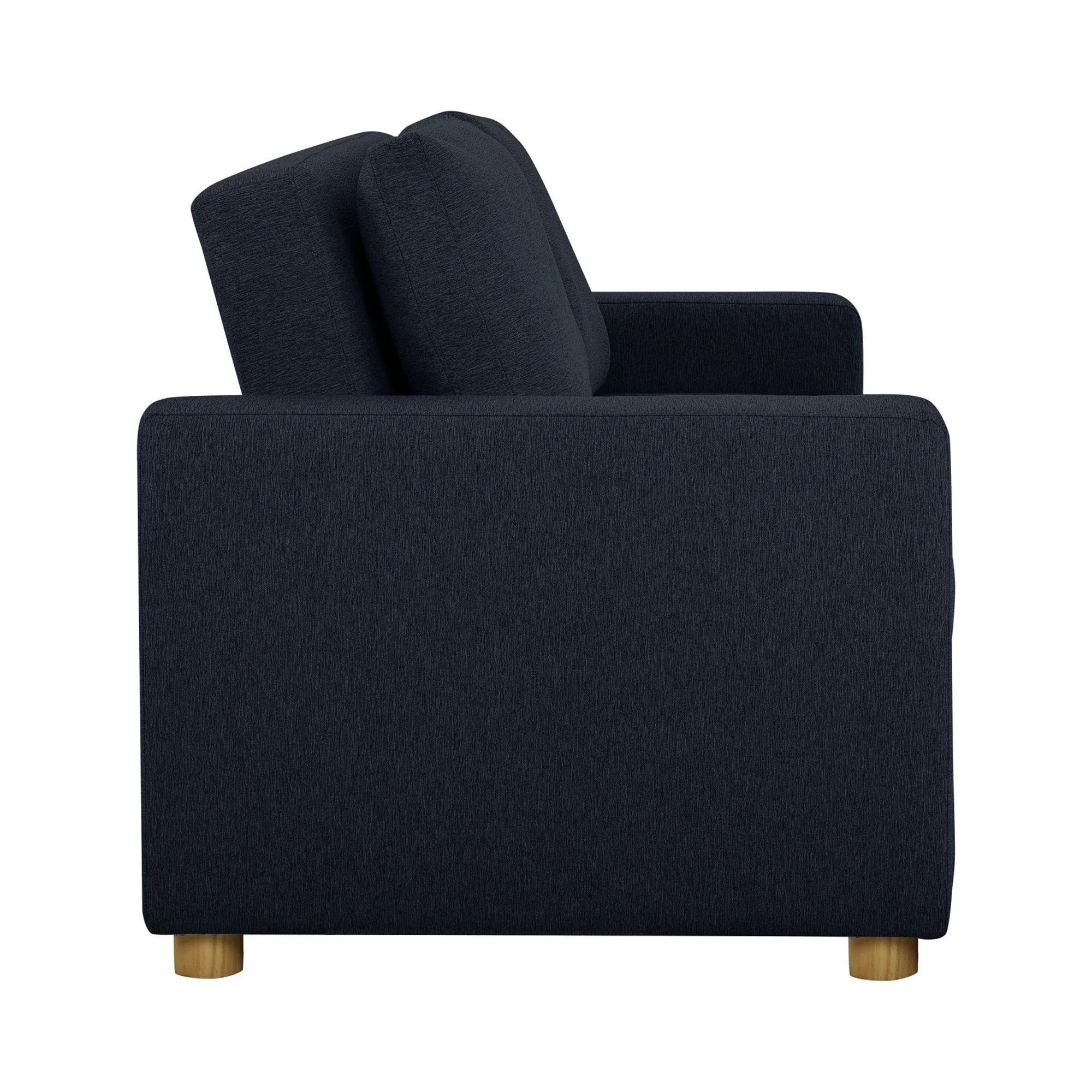 Serta Tacoma Convertible Sofa in Navy Blue Fabric Upholstery