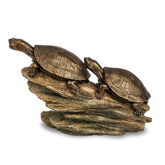 Aquascape Double Turtle on Log Pond Spitter/fountain