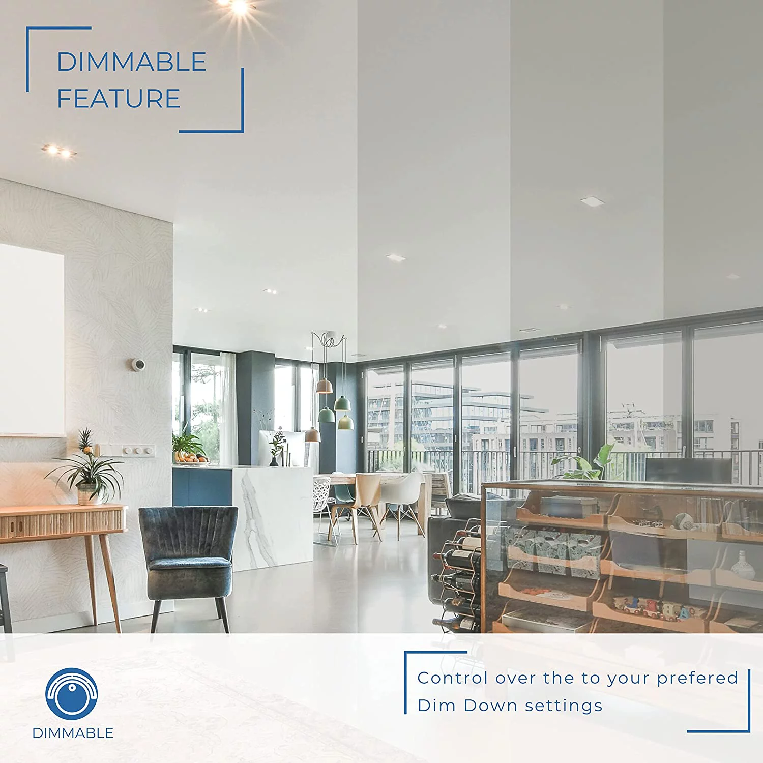 Perlglow 3.5-inch Trimless Round White Downlight Luminaire, LED Recessed Light Fixtures Dimmable 5CCT.