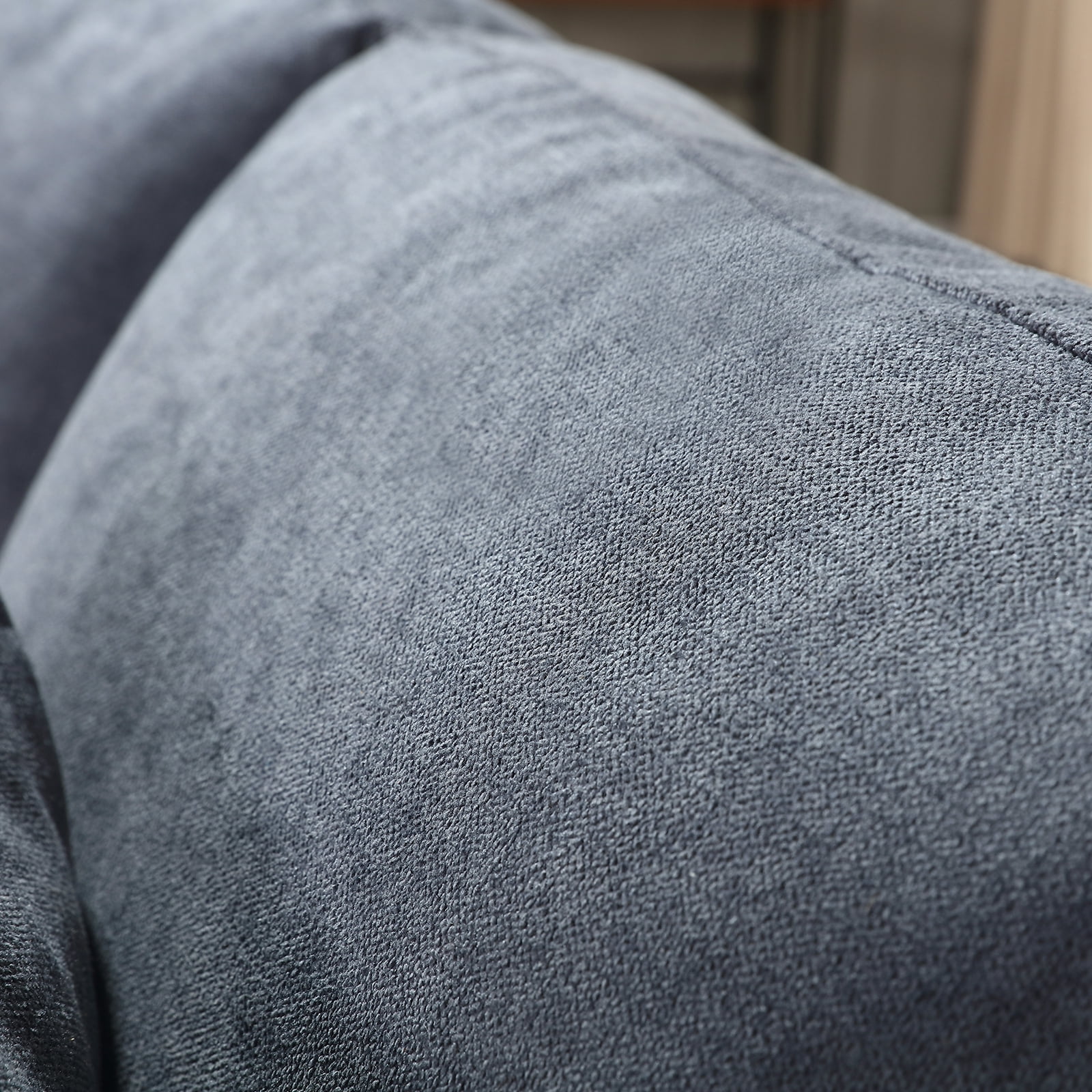 HONBAY Convertible Sectional Sofa Couch, L-Shaped Couch with Modern Linen Fabric for Small Space Dark Grey