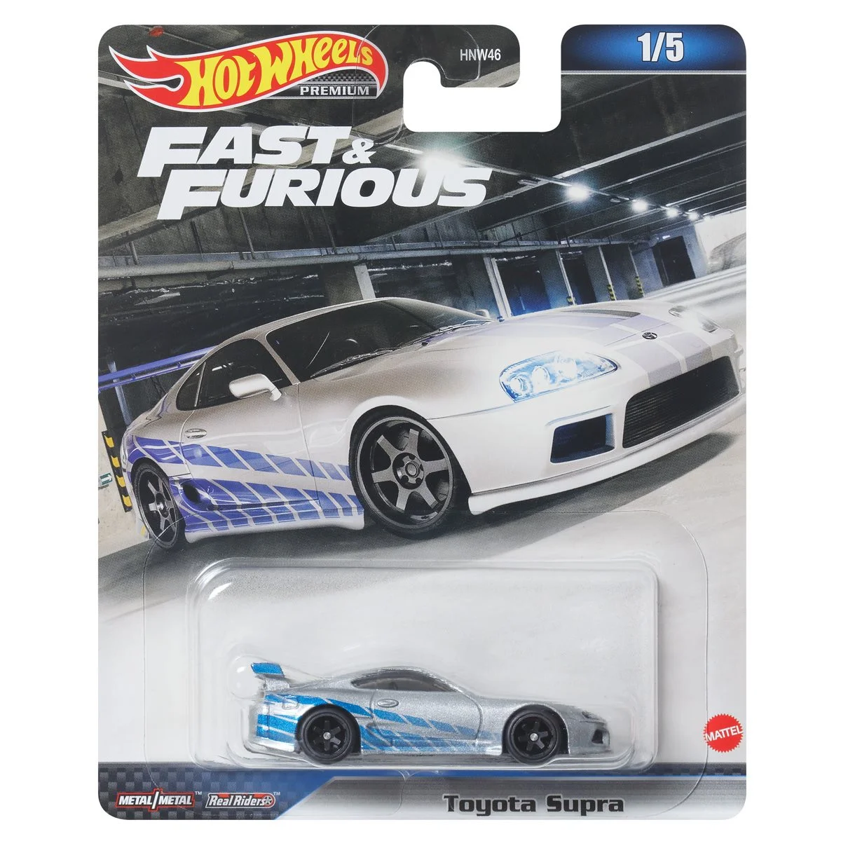Hot Wheels 2023 Premium Fast & Furious D Case, Set of 5 Cars, HNW46-956D