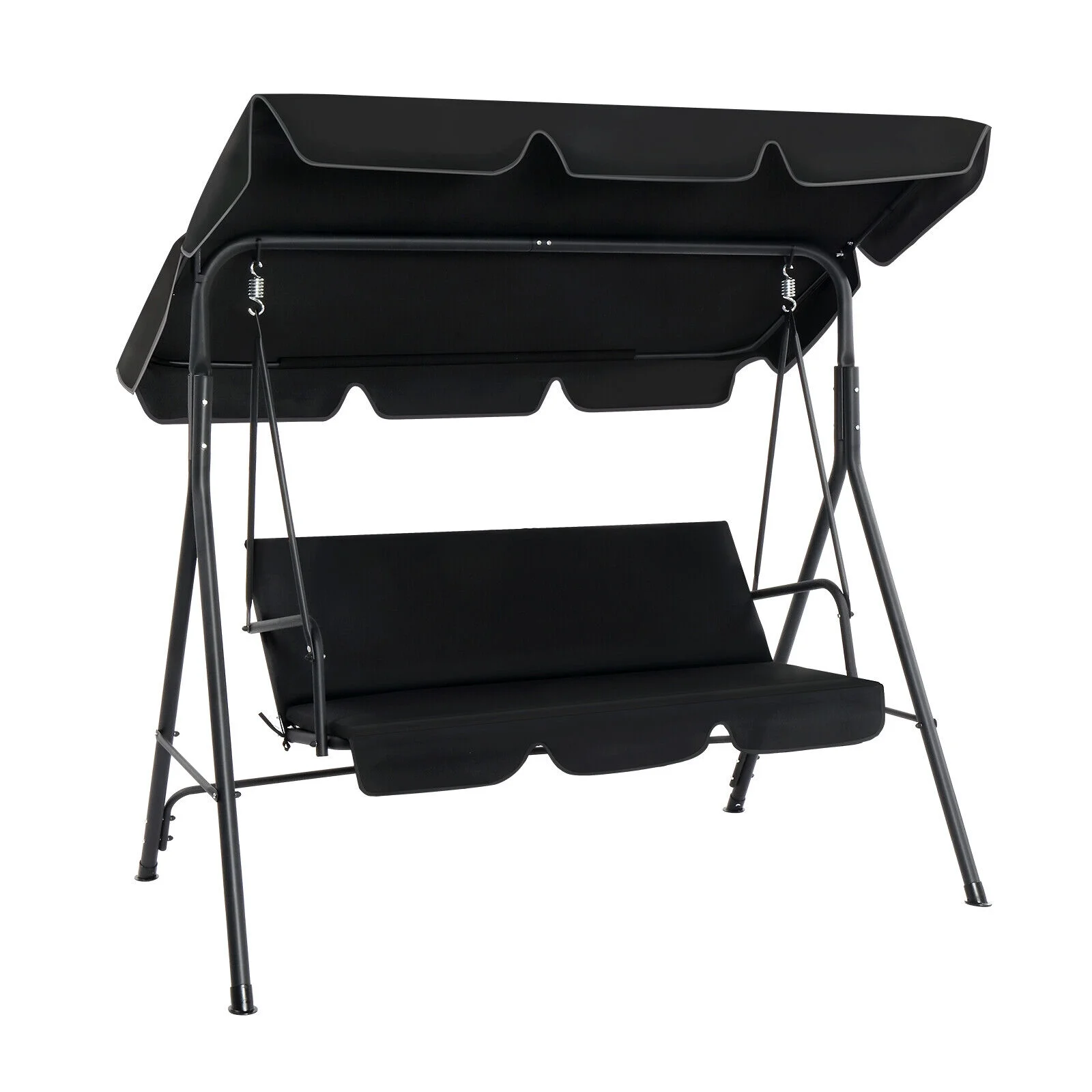 3-Person Outdoor Swing Chair Garden Lounge Seat Patio Porch Canopy Bench Lawn