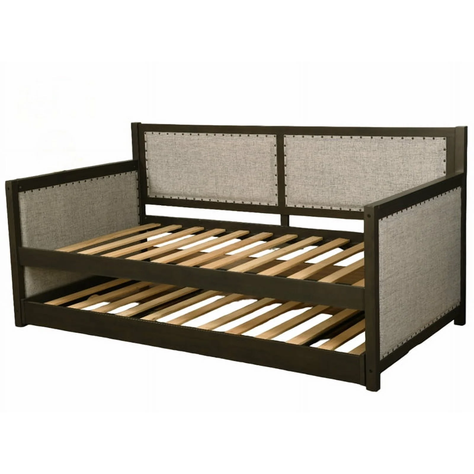 Kodiak Furniture Sloane Wood Daybed in Graystone Finish includes Pop Up Trundle