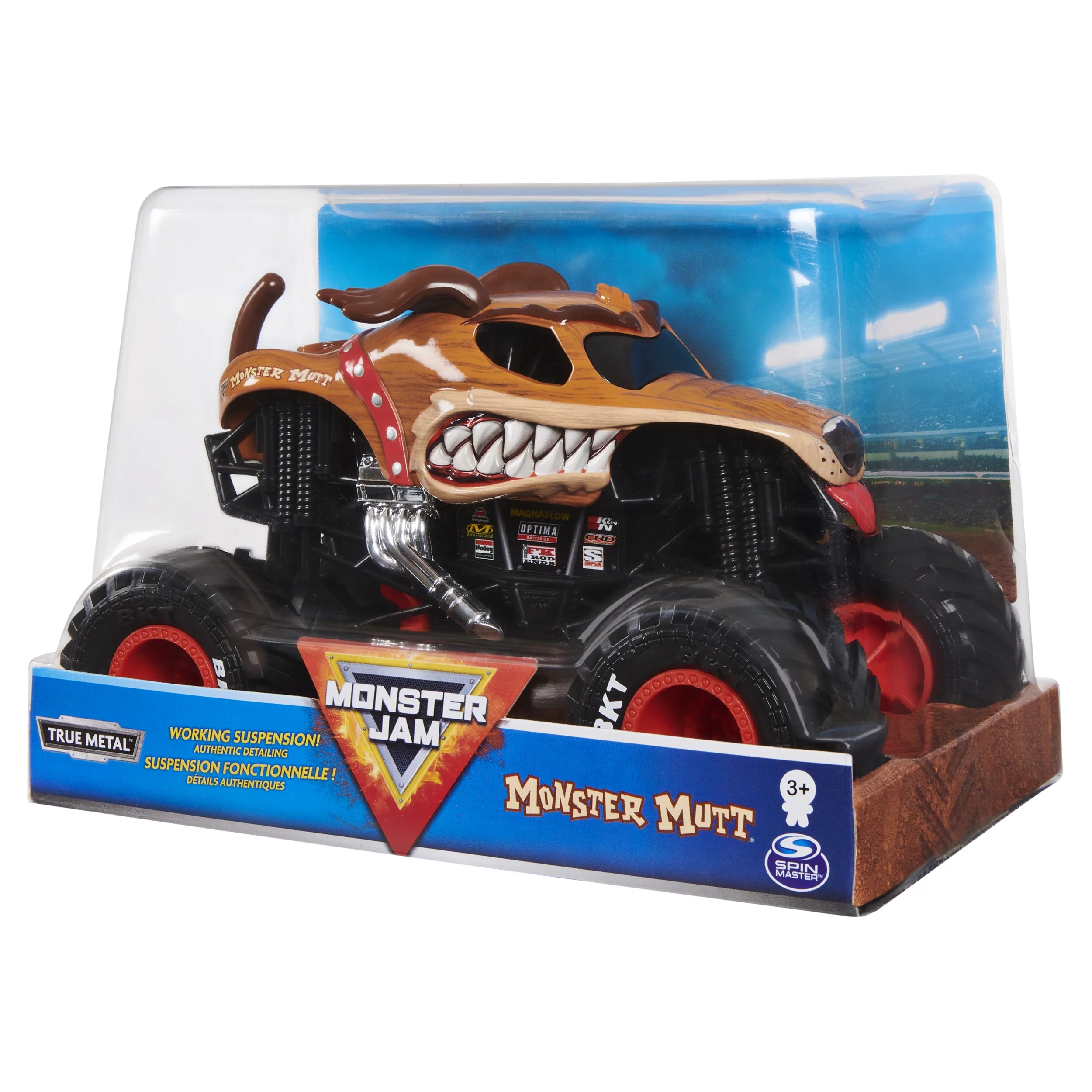Monster Jam, Official Monster Mutt Monster Truck, Die-Cast Vehicle, 1:24 Scale