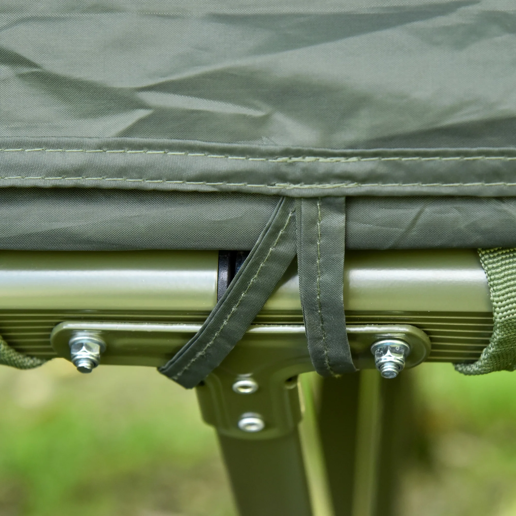 Outsunny 2 Person Foldable Camping Cot with Tent, Bedspread, Air Mattress