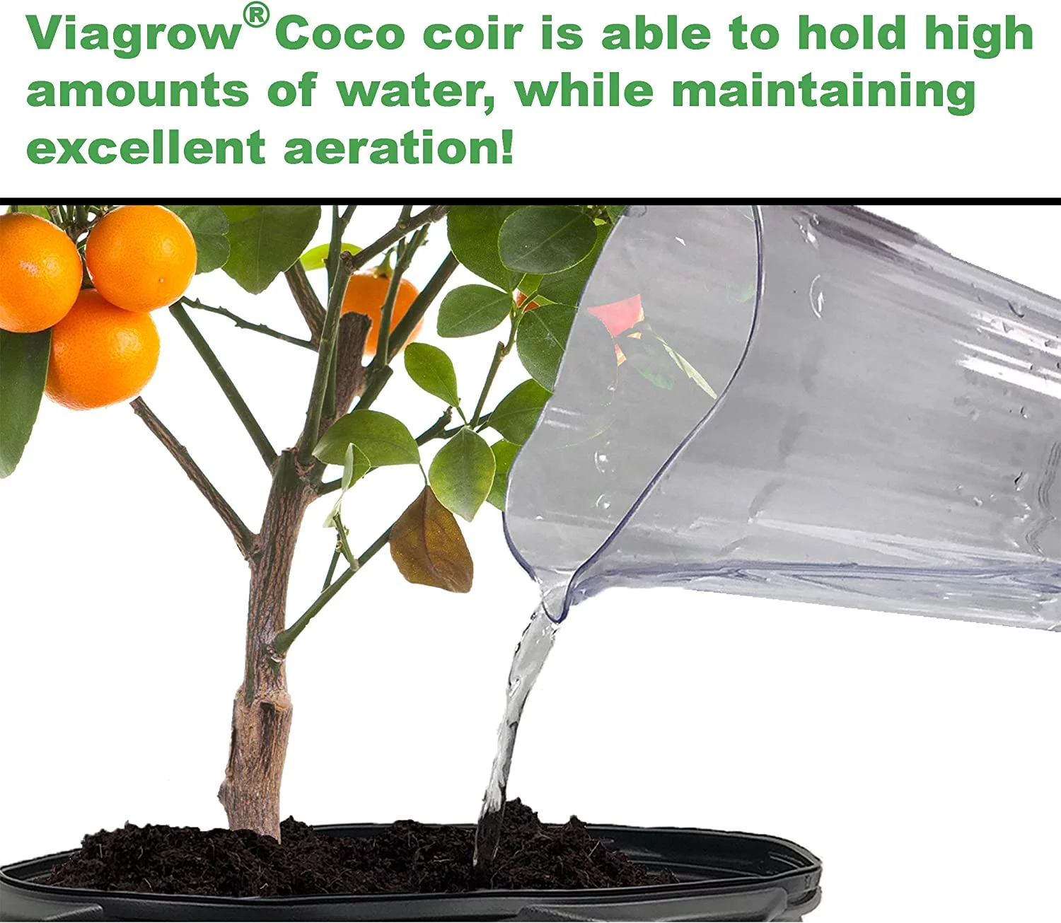 2 cu. ft. Coco Coir Compressed Premium Plant Growing Media 5 kg./11 lbs./72 Qt./18 Gal.