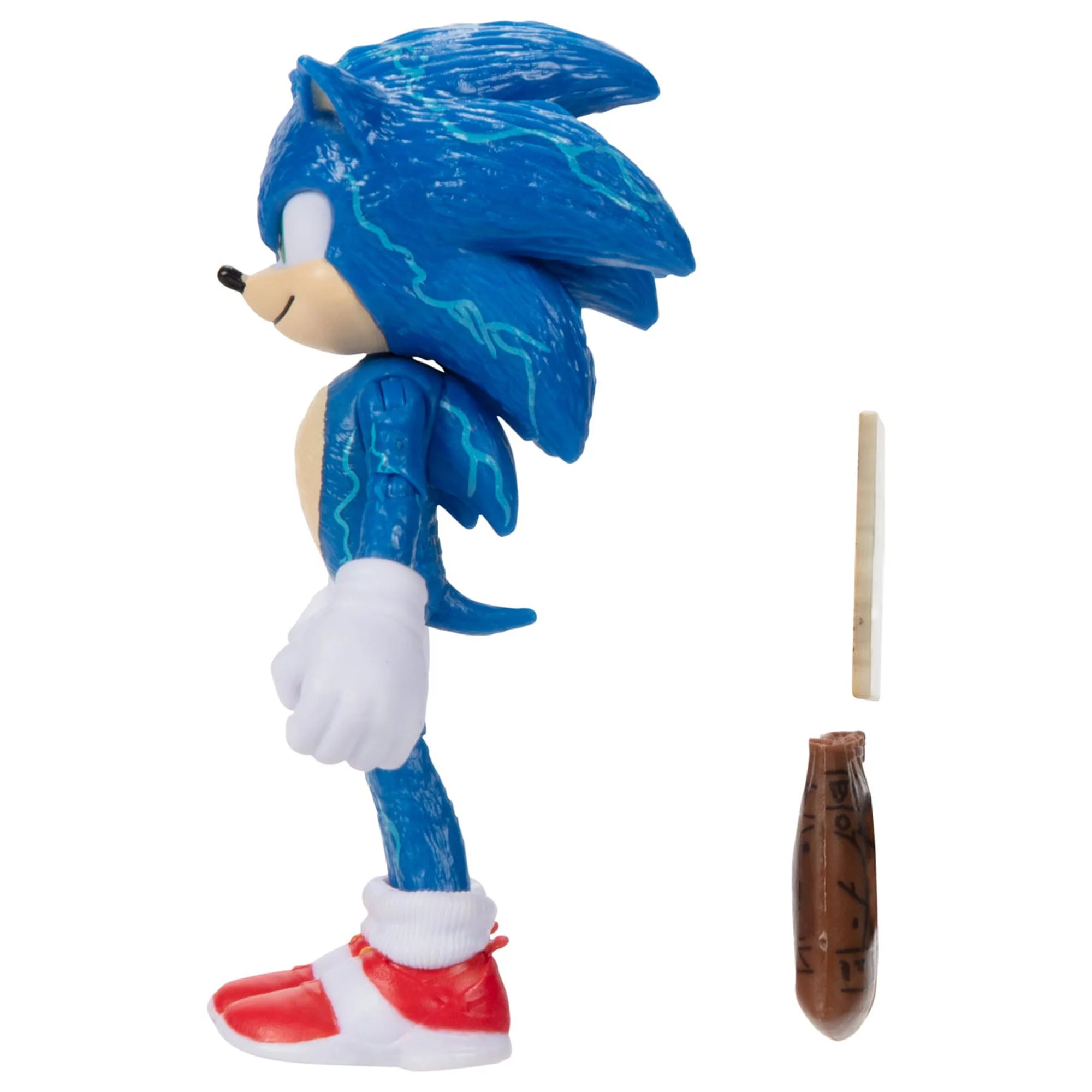 Sonic 2 Movie 4 Inch Figures Sonic with Map & Pouch
