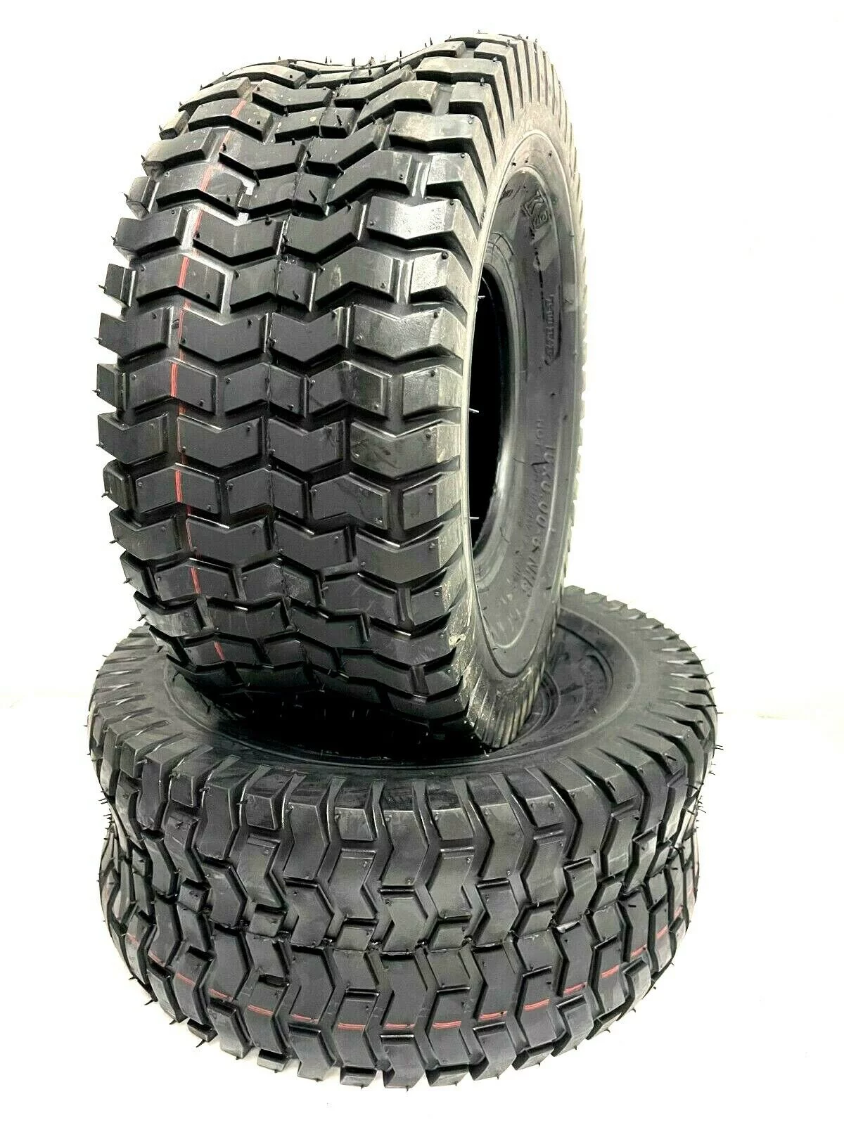Justubes Two Tire Lawn Tubeless 15x6.00-6 Turf Tire 4 Ply Lawn Mower Tractor 15x6-6 NHS