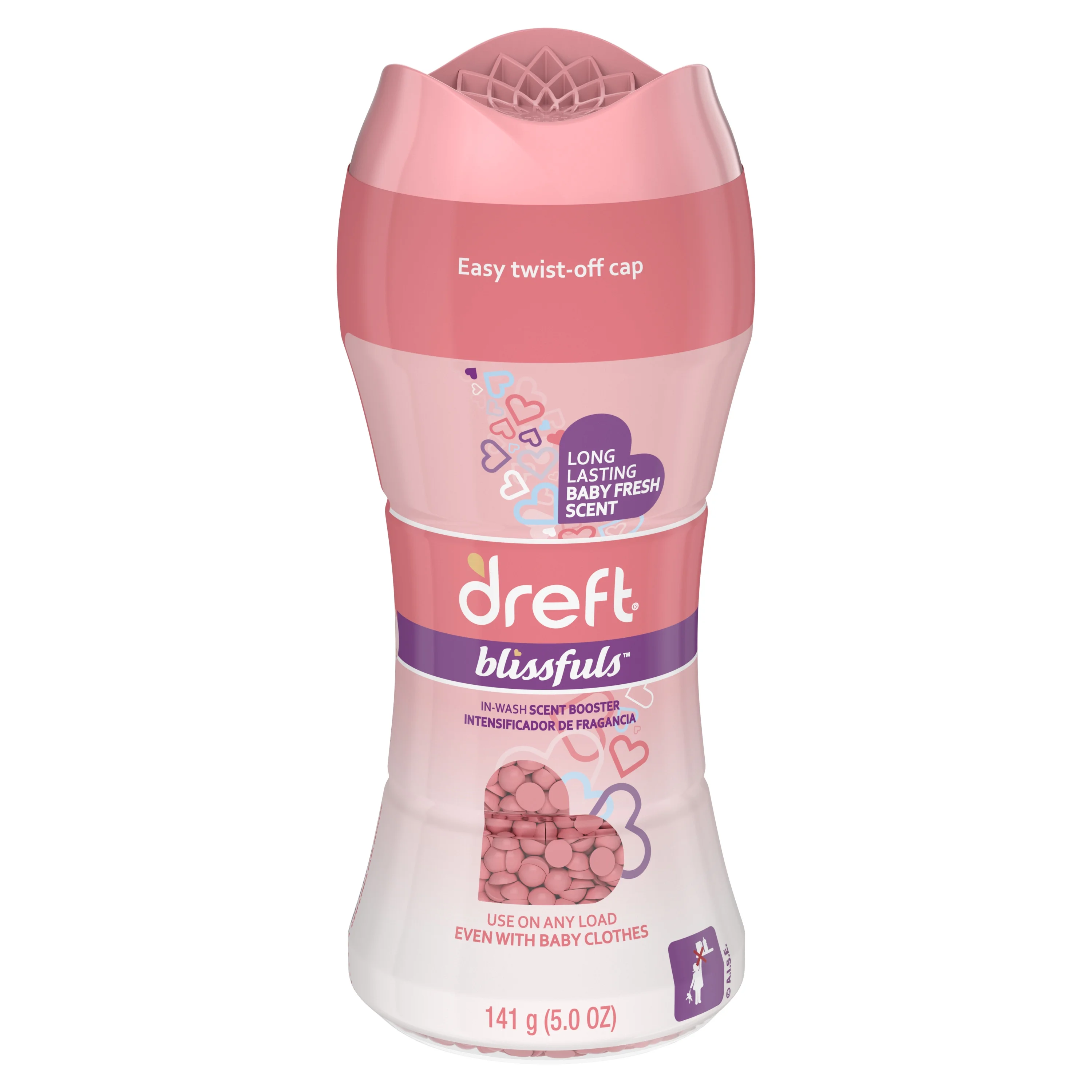 Dreft Blissfuls Laundry Scent Booster Beads, Baby Fresh Scent, 5 oz
