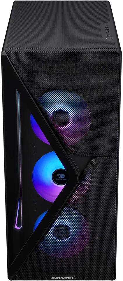 iBUYPOWER SlateMesh Gaming Desktop - AMD Ryzen 7 7700- 32GB Memory - AMD Radeon RX 7700XT 12GB- 1TB NVMe SSD - Black