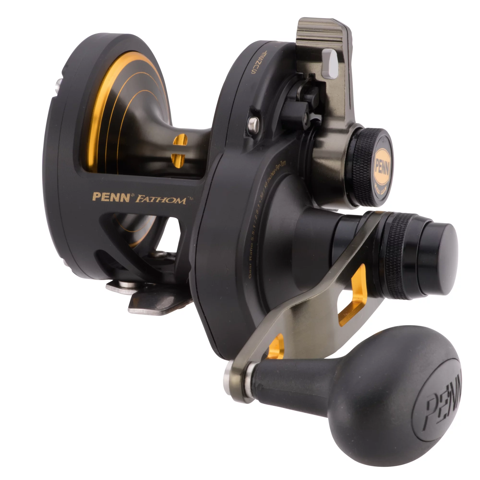 PENN Fathom Lever Drag 2 Speed Conventional Reel, Size 30, Left-Hand