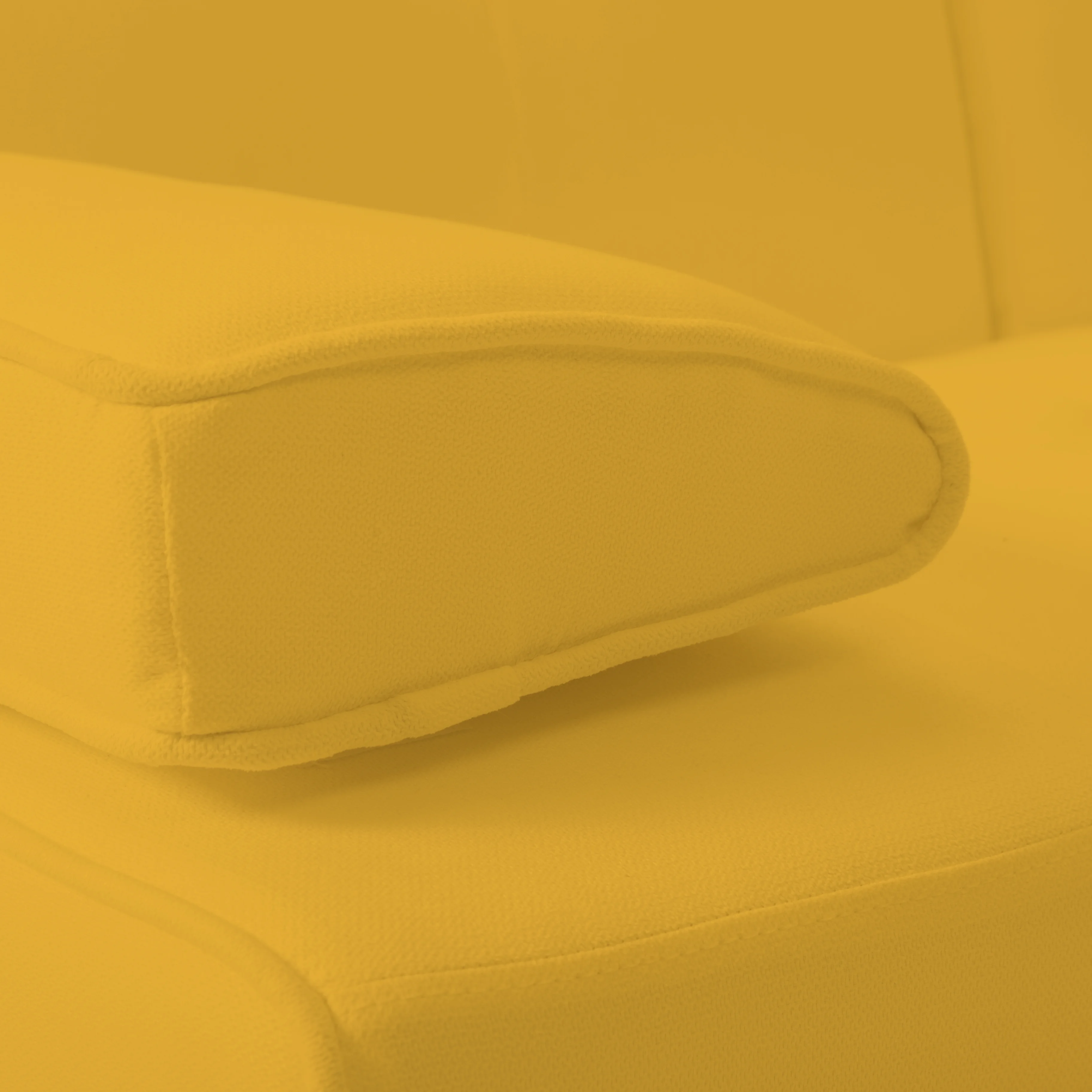 BSHTI 66.9 inch Futon Velvet Sleeper Sofa Bed and Drop Down Middle Back with 2 Cup Holders(Yellow)