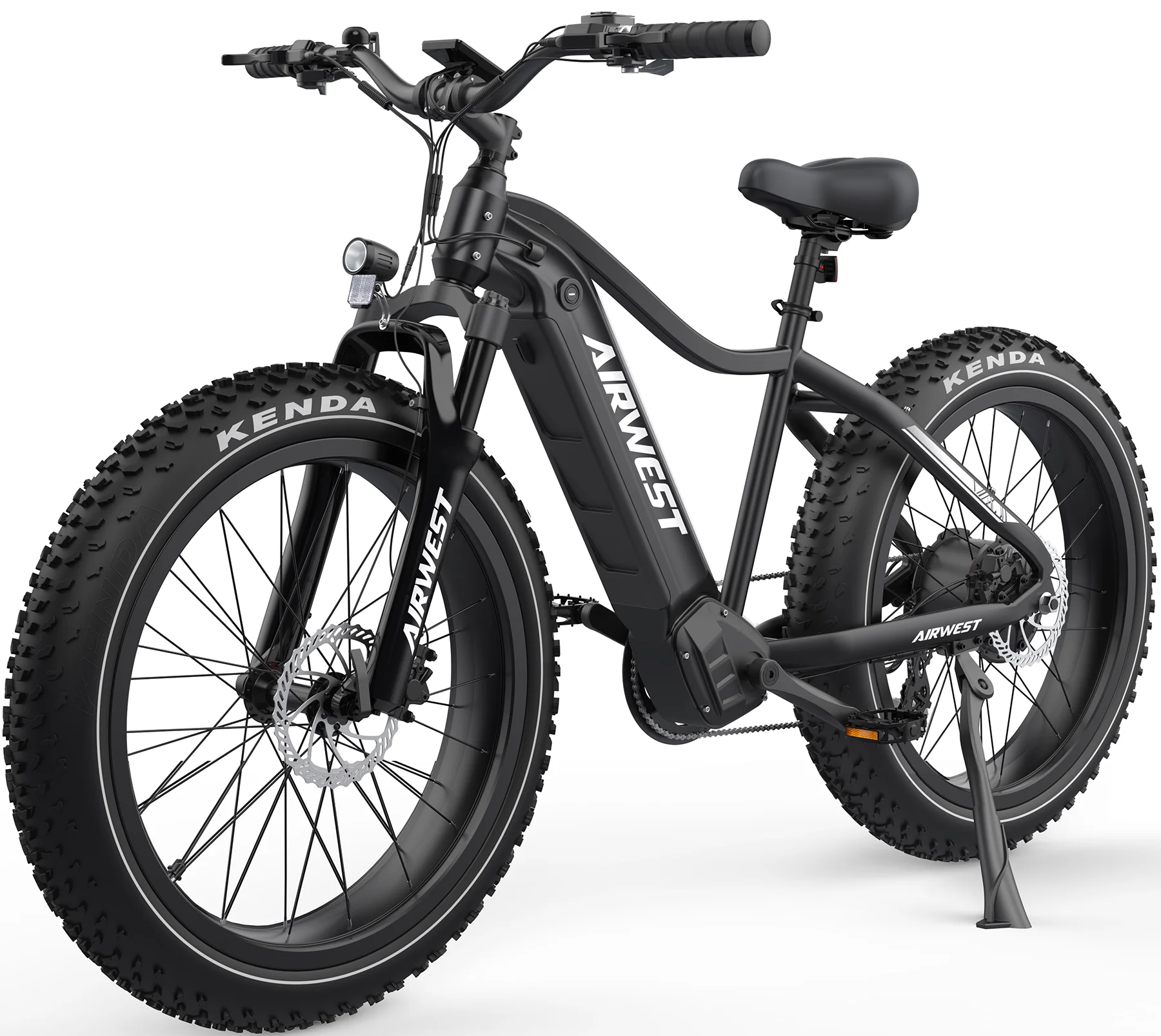 AIRWEST Electric Bike, Peak 1000W BAFANG Motor 28MPH Ebikes for Adult, 26