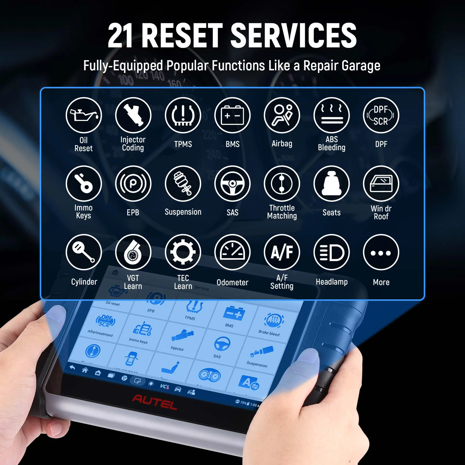 AUTEL MaxiCOM MK808Z-BT Bi-Directional Diagnostic Scanner Upgraded of MK808 MK808S MX808
