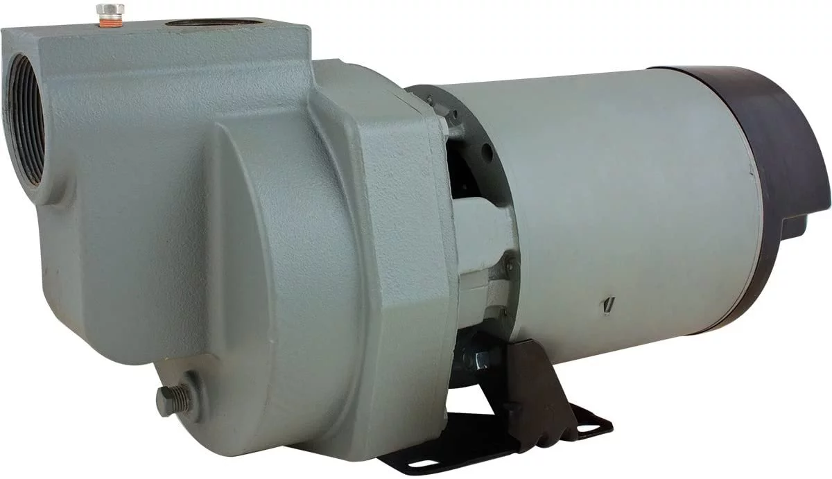 Star HSP20P1 2 HP Self Priming Lawn Sprinkler Irrigation Pump, Rugged Cast Iron, 78 GPM, Made in the USA using a Majority of US Content