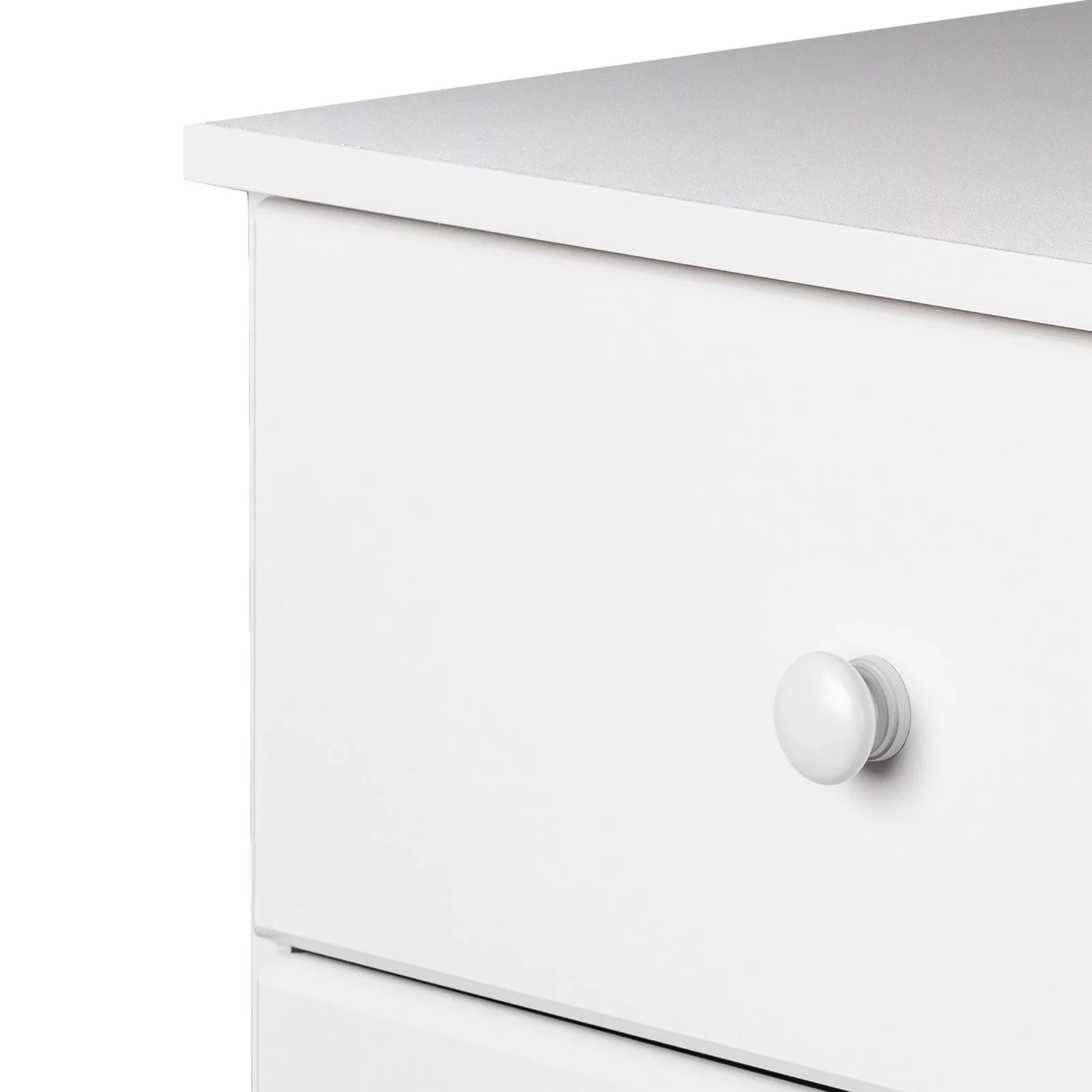 Prepac Astrid Modern 4-Drawer Vertical Dresser, White