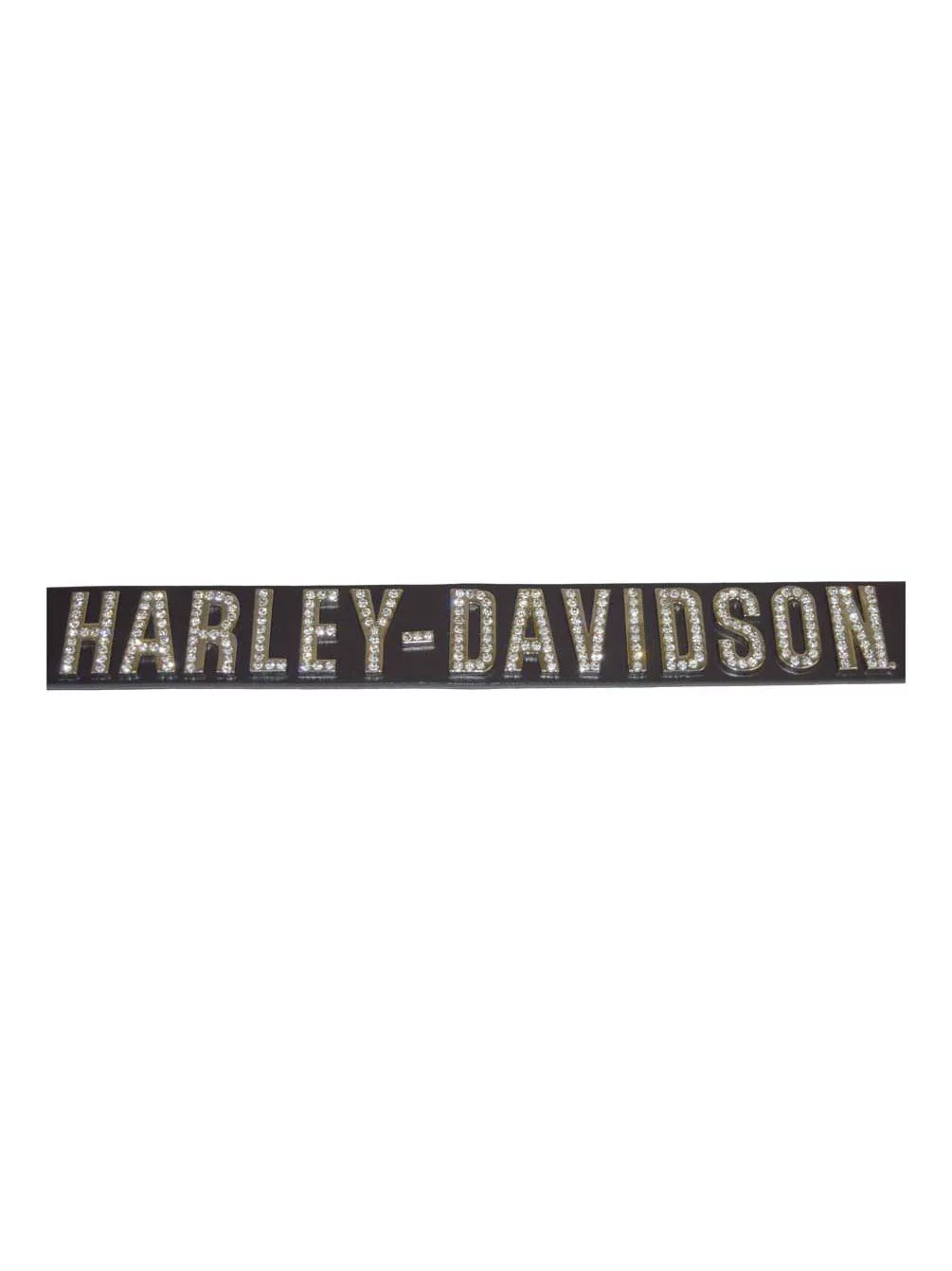 Harley-Davidson Women's Belt, Crystal H-D Font, Black Leather HDWBT10627 (XS), Harley Davidson