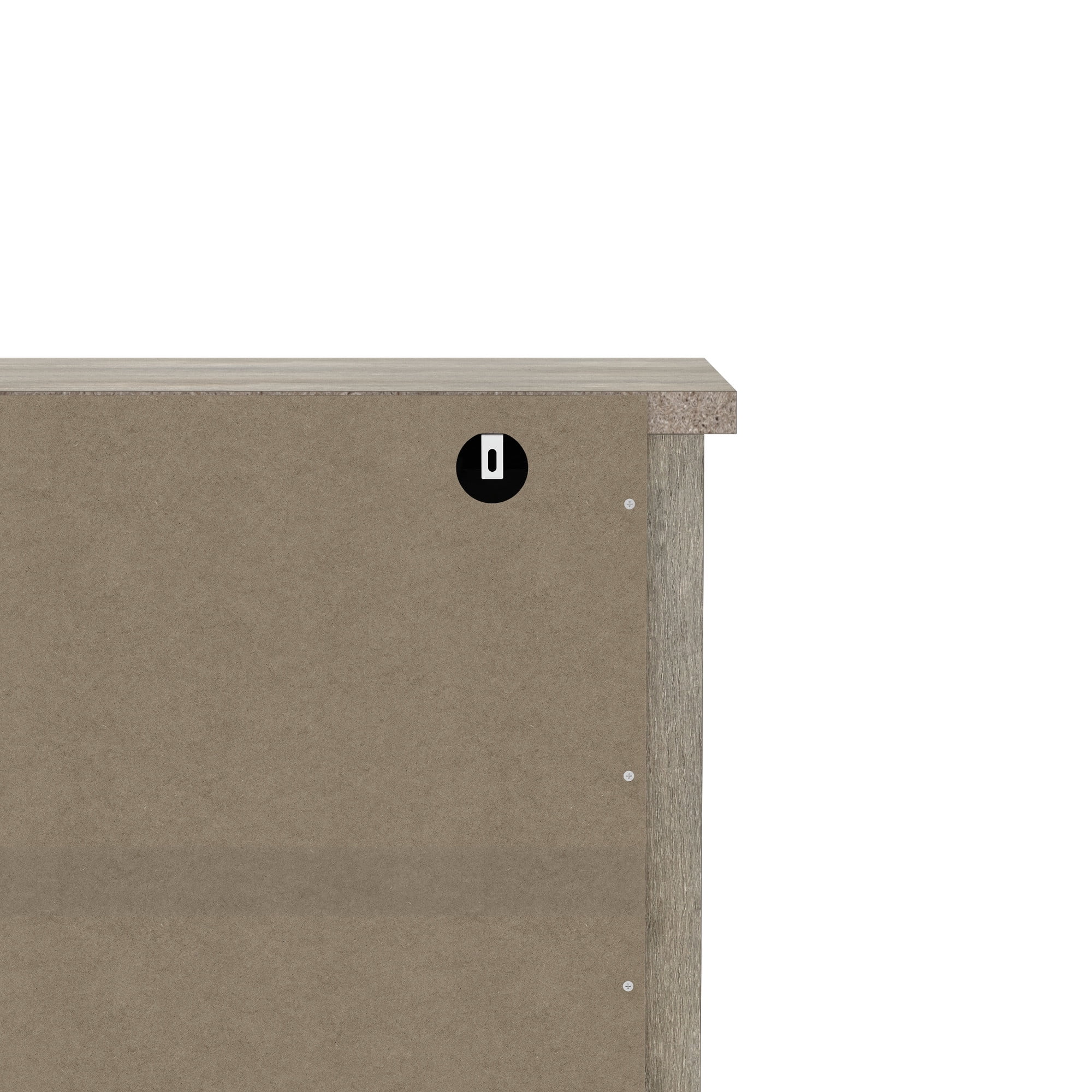 Hillsdale Addison Farmhouse 6 Drawer Dresser, Driftwood Gray