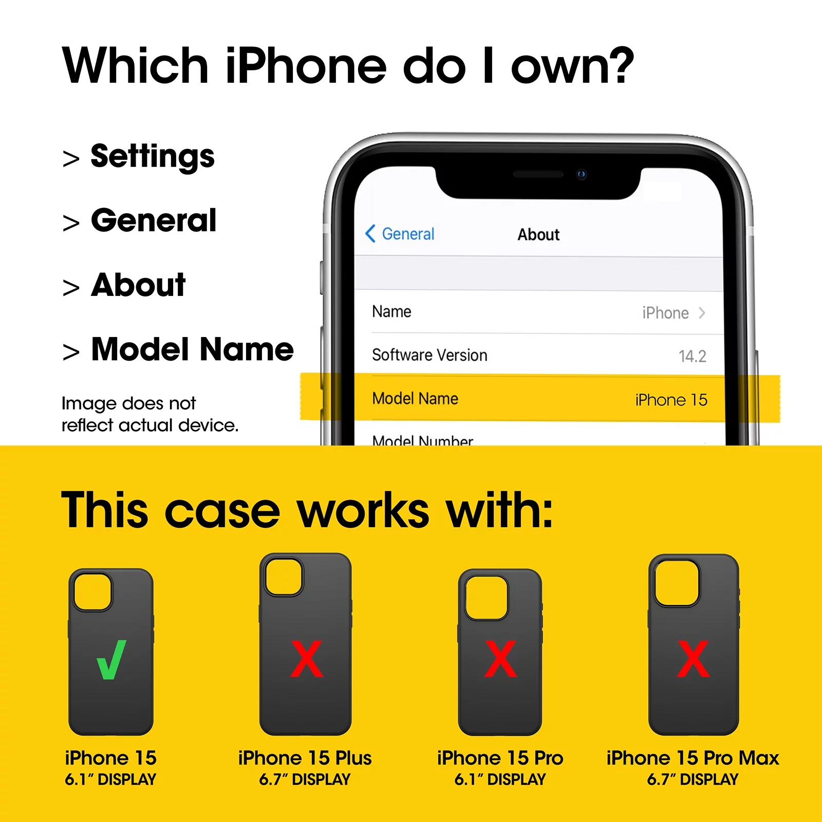 OtterBox Symmetry Series for MagSafe Case for Apple iPhone 15, iPhone 14, and iPhone 13 - Stardust