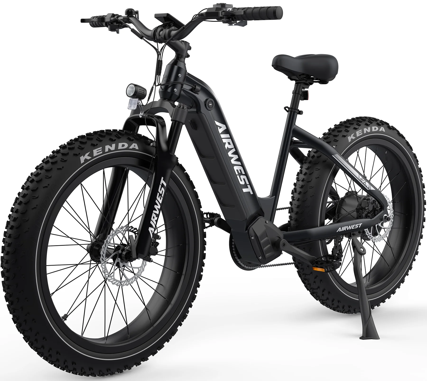 AIRWEST Electric Bike, Peak 1000W BAFANG Motor 28MPH Ebikes for Adult, 26