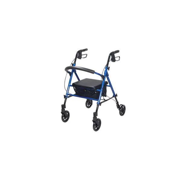 Universal Seat Height, Aluminum Rollator, Blue Part No. Rtl10261bl (1/ea)