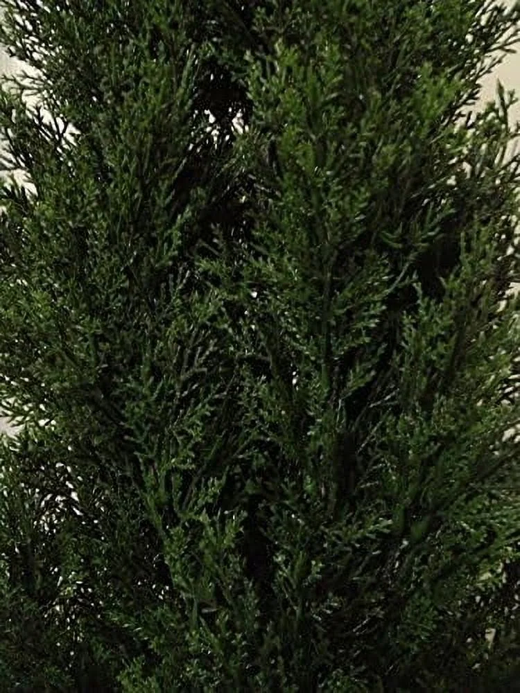 8 Foot Artificial Cedar Topiary Tree Plant In A
