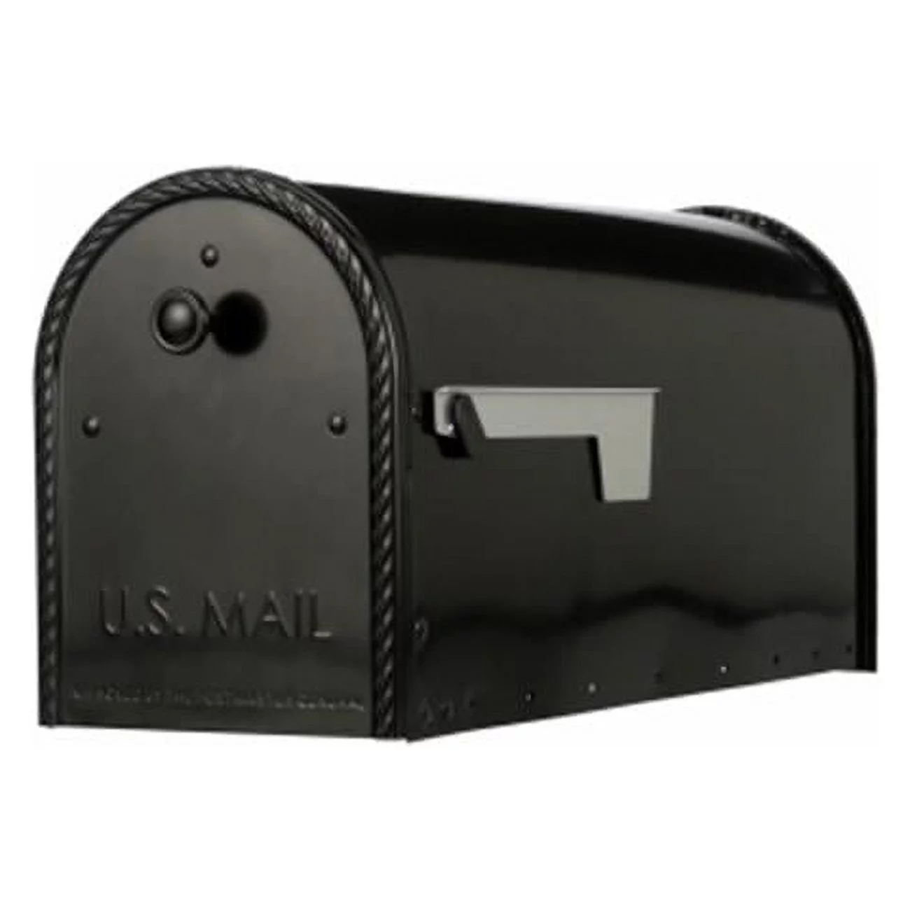 Solar Group  Post Mount Mailbox - Black, Large