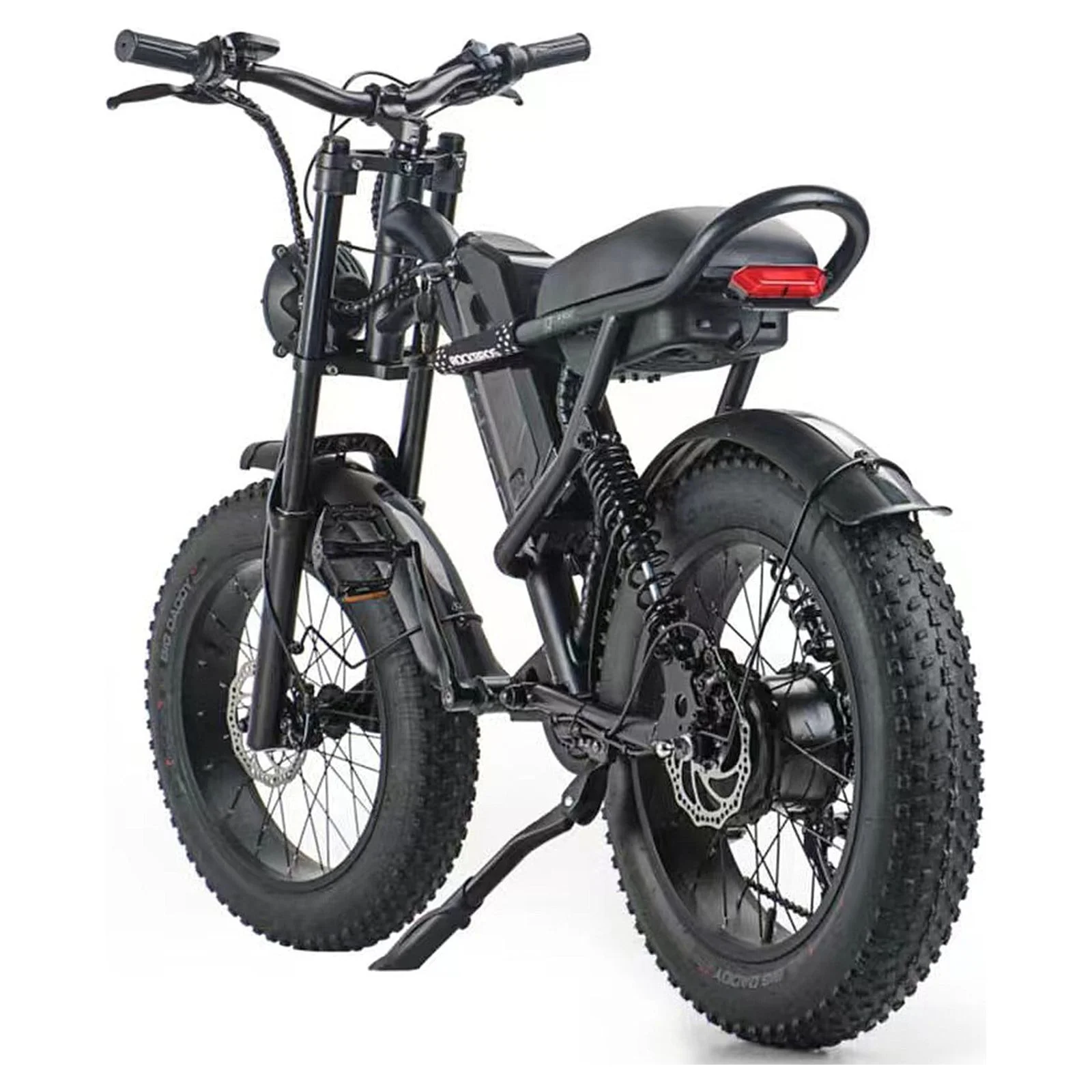 Electric Bike for Adults, 20 Inch Fat Tire Electric Bicycle, 500W Ebike with Pedal Assist, 48V 15.6Ah Removable Battery Beach Snow Mountain Off Roading Bike Moped, Shimano 7 Speed