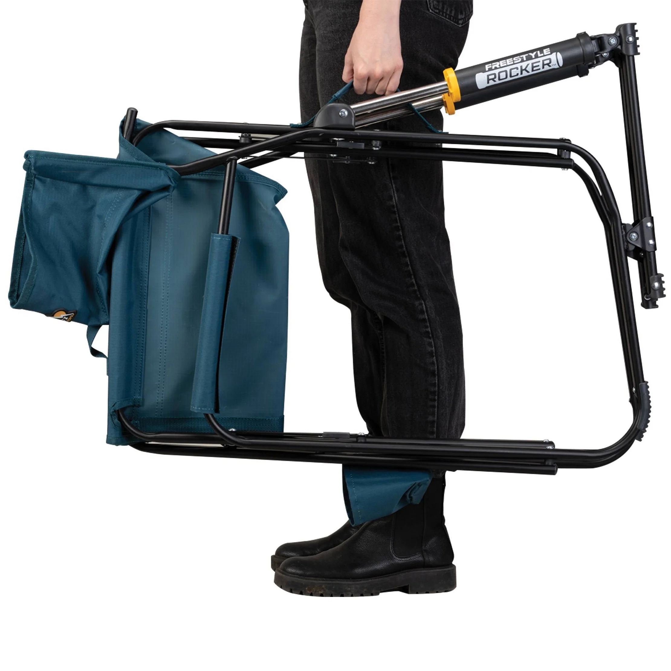 Freestyle Rocker Foldable Rocking Camp Chair - Slate