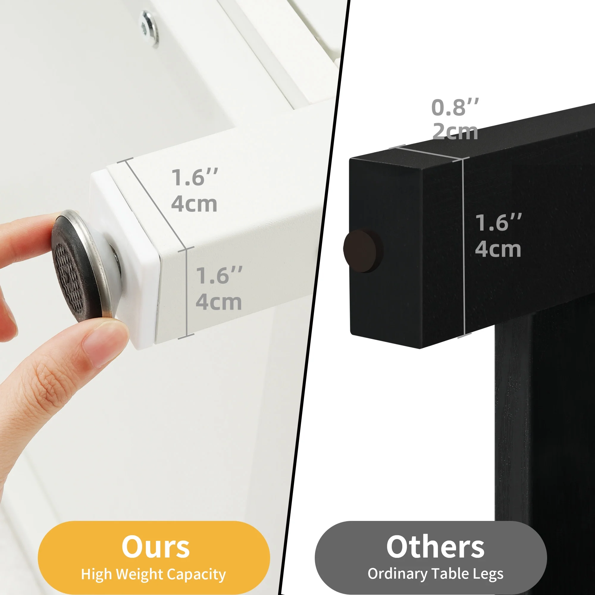 DWVO 55-75 Gallon Fish Tank Stand Heavy Duty Metal Aquarium Stand with Cabinet and Power Outlets, 865lbs Capacity - White