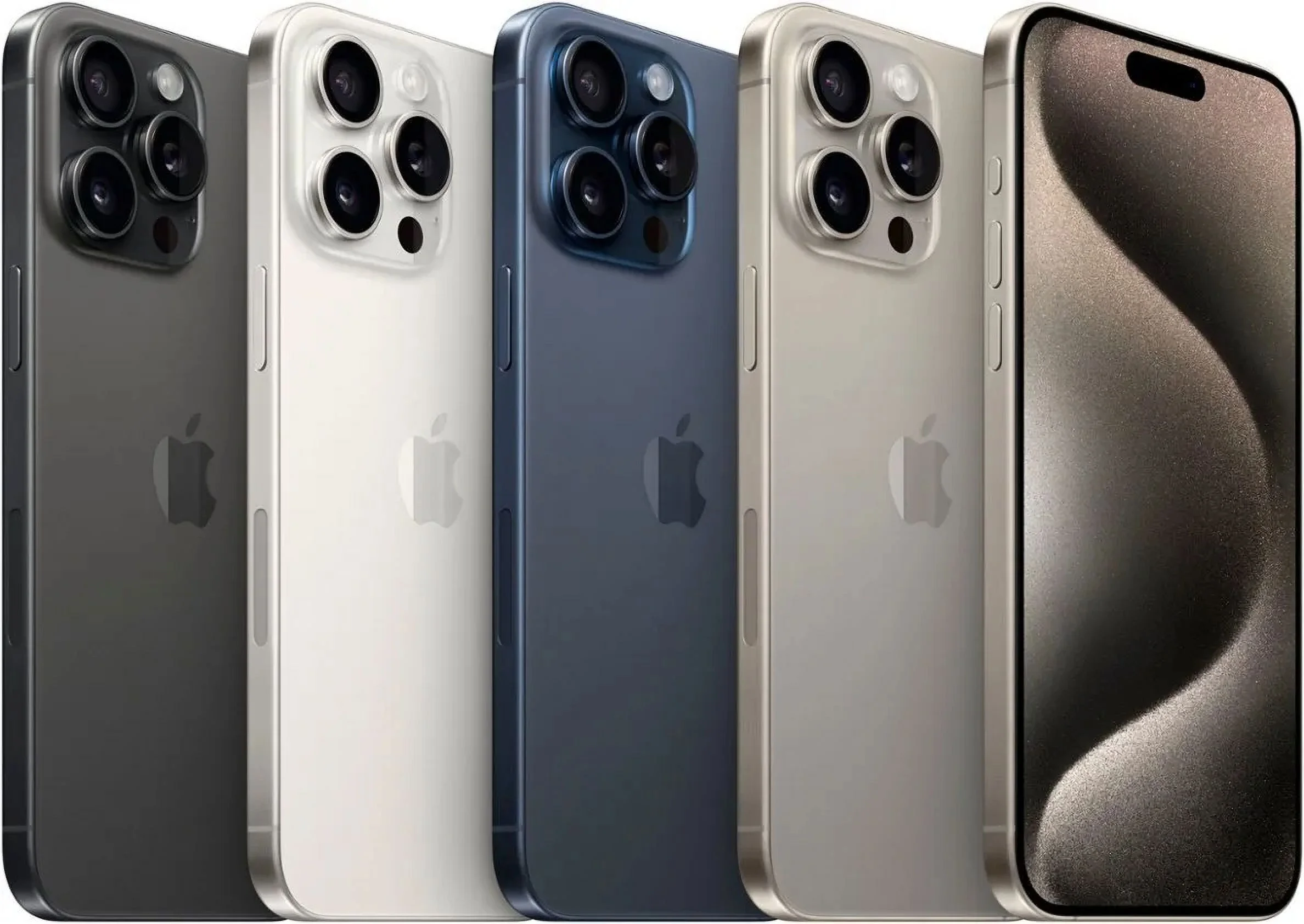 Apple iPhone 15 Pro A2848 128GB Blue Titanium (US Model) - Factory Unlocked Cell Phone - Very Good Refurbished Condition