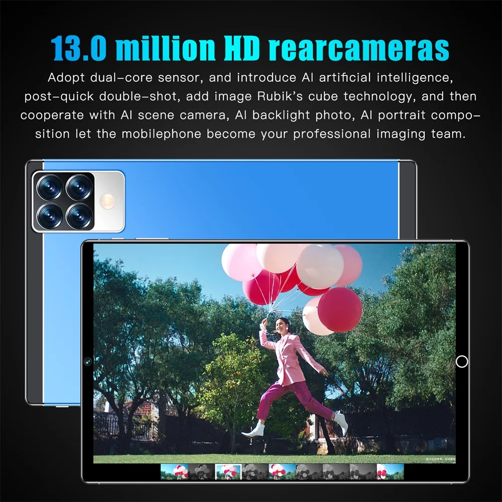 10 Inch Android Tablet IPS High Definition Screen WiFi Bluetooth Voice Call Game GPS 4G With Call Dual Card Dual Standby