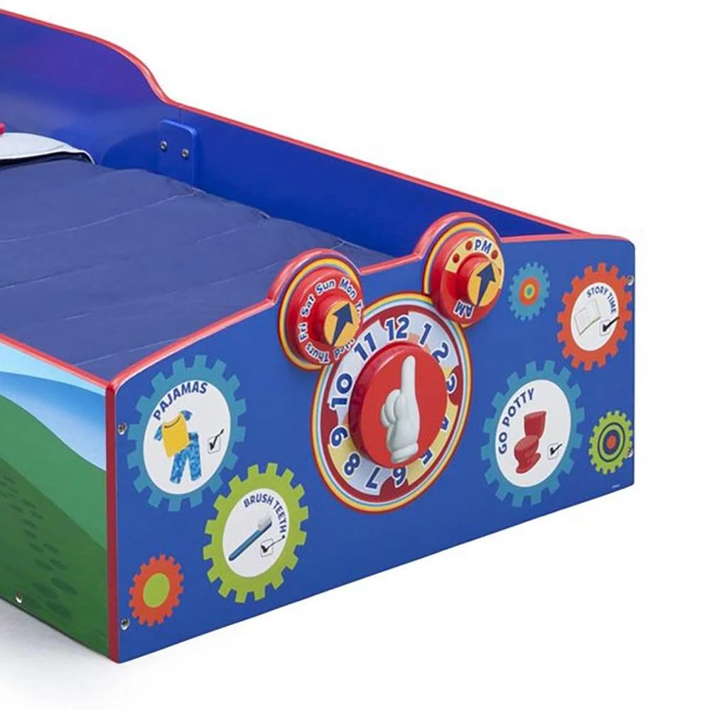 Delta Children Mickey Mouse Interactive Wood Toddler Bed Kids Bedroom Furniture