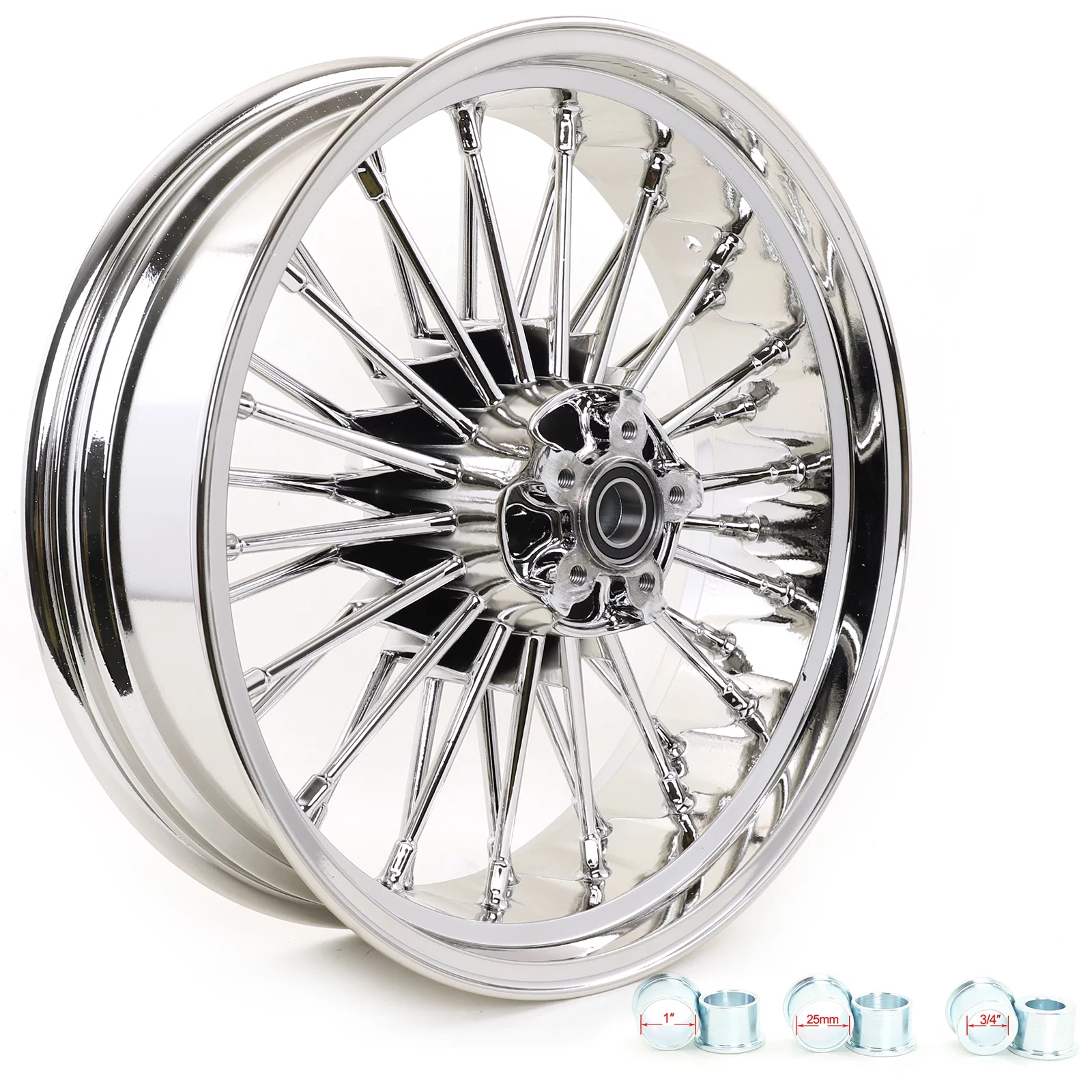21x2.15 18x5.5 36 Fat Spoke Front Rear Wheels Rim for Harley Dyna Street Bob FXDB Wide Glide