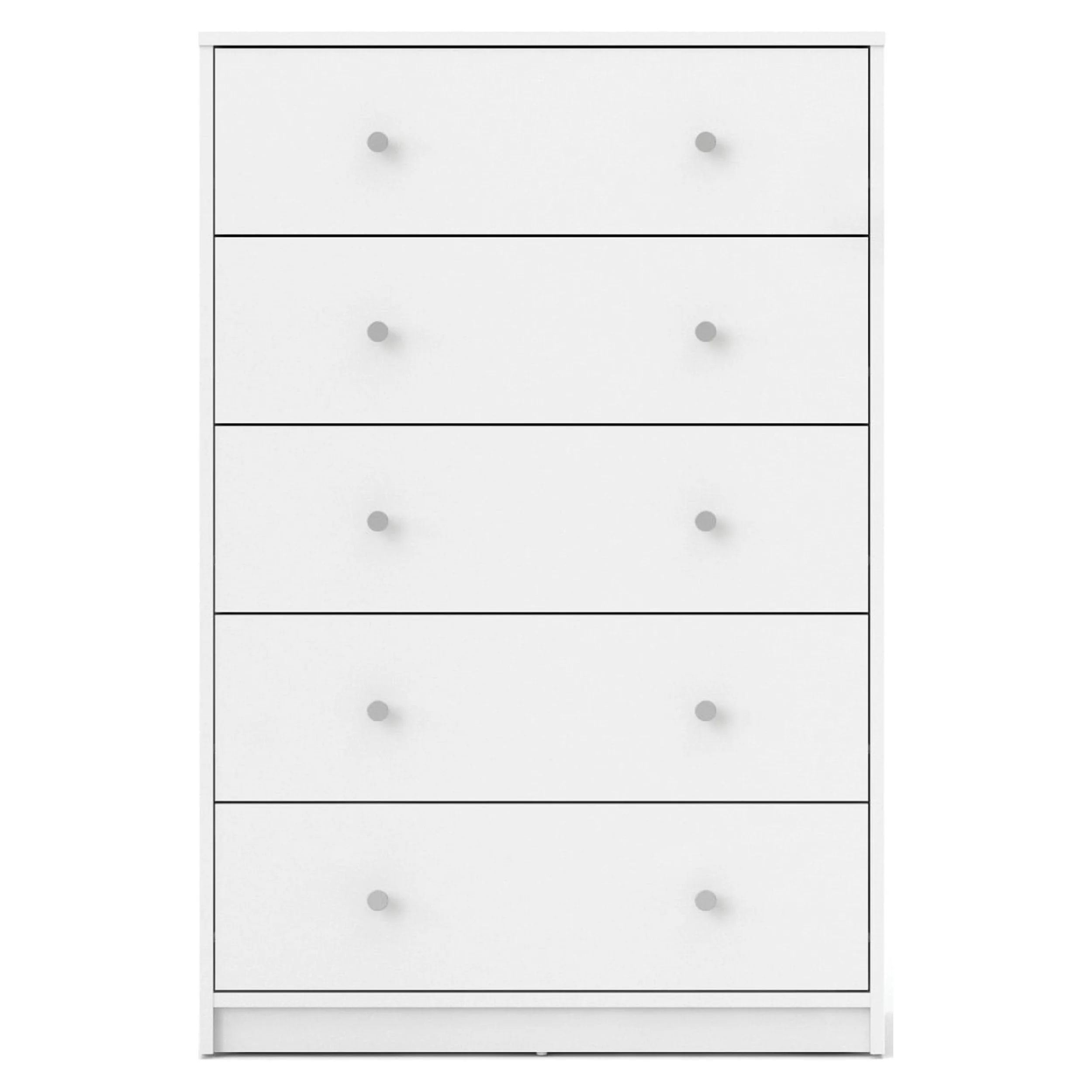 Studio 5 Drawer Dresser, White