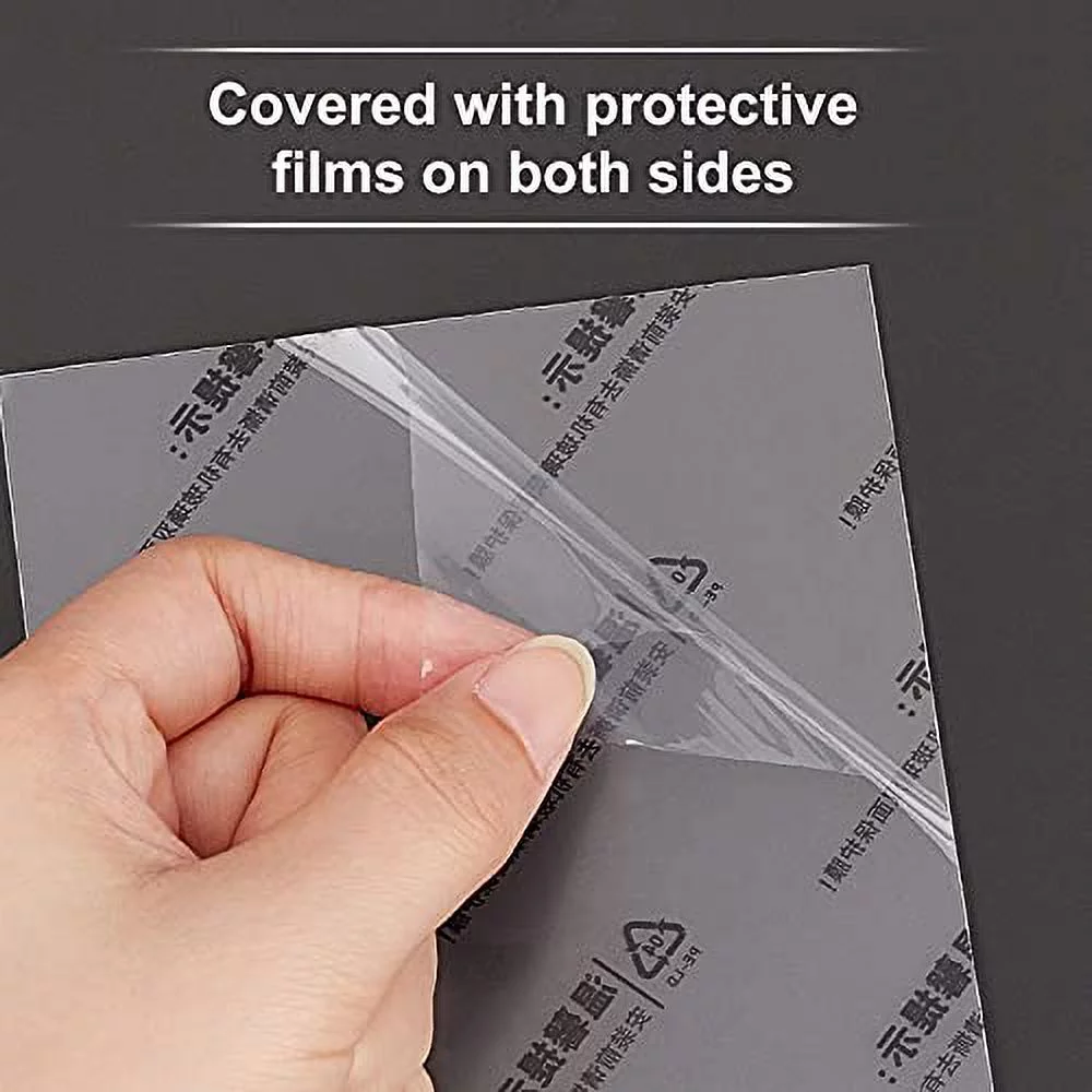 30 Sheets 0.4mm Plexiglass Picture Frame Replacement Transparent Acrylic Sheet Glass Clear Protective Sheets