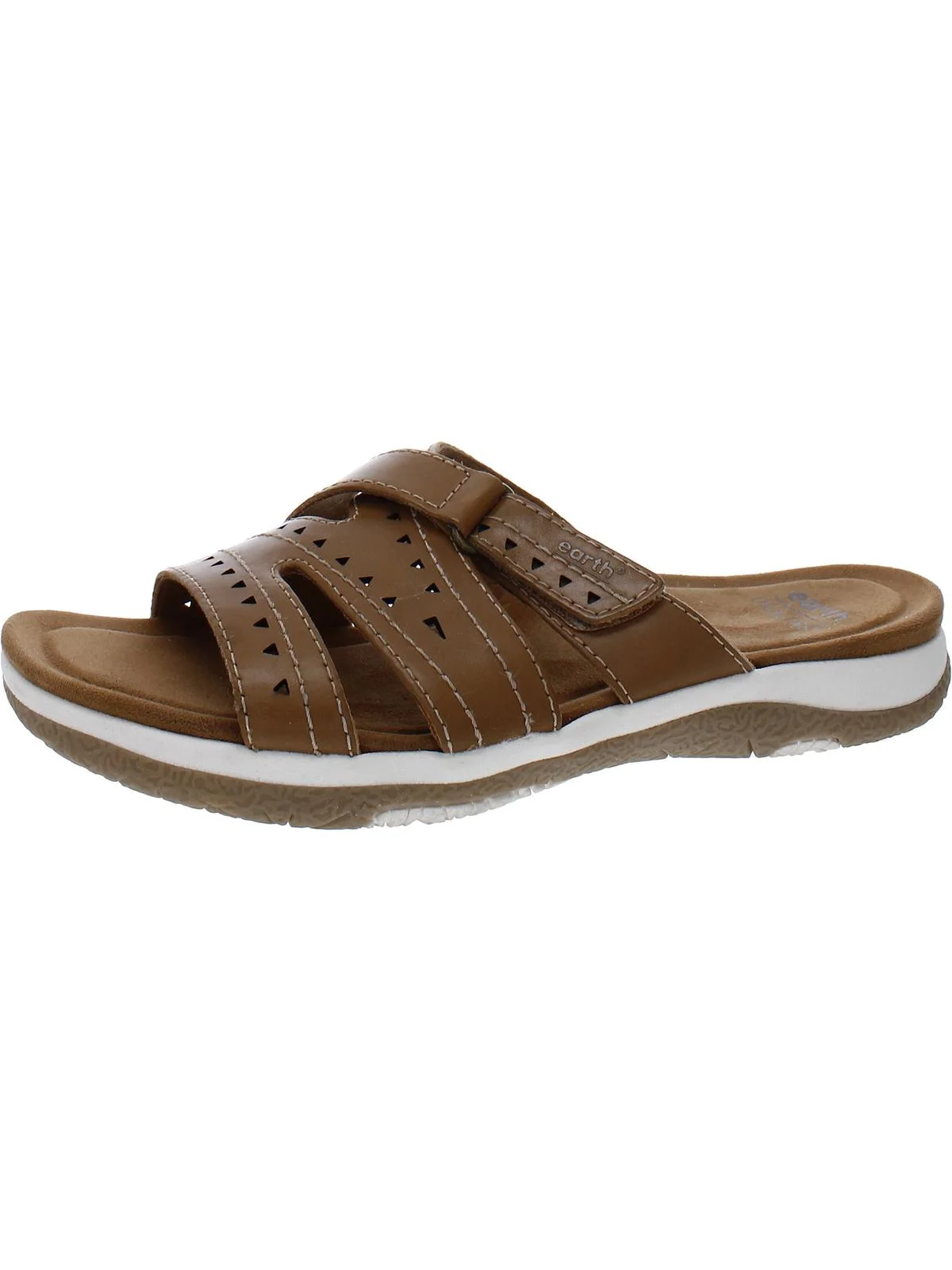 Earth Origins Womens Suella Slip On Padded Insole Slide Sandals