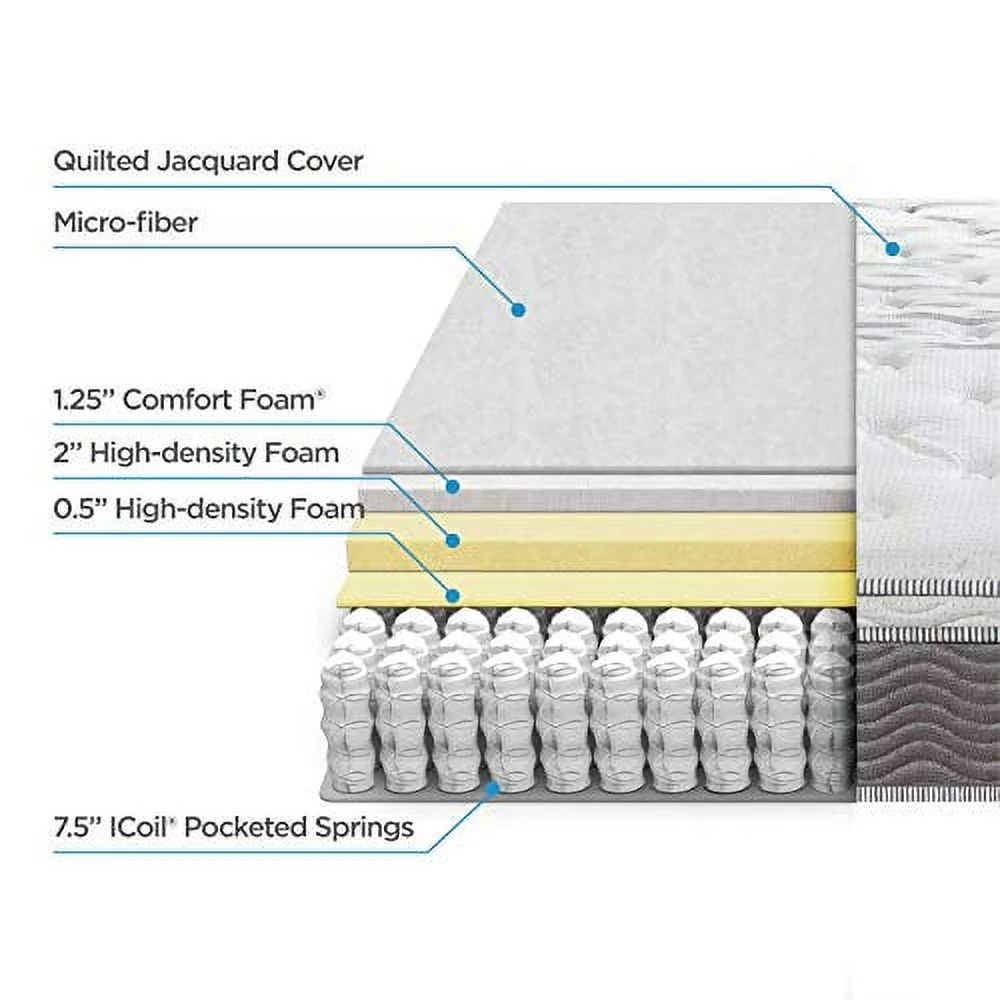Zinus 12 Inch Support Plus Pocket Spring Hybrid Mattress with Euro Top / Extra Firm Feel / More Coils for Durable Support / Pocket Innersprings for Motion Isolation / Bed-in-a-Box, King