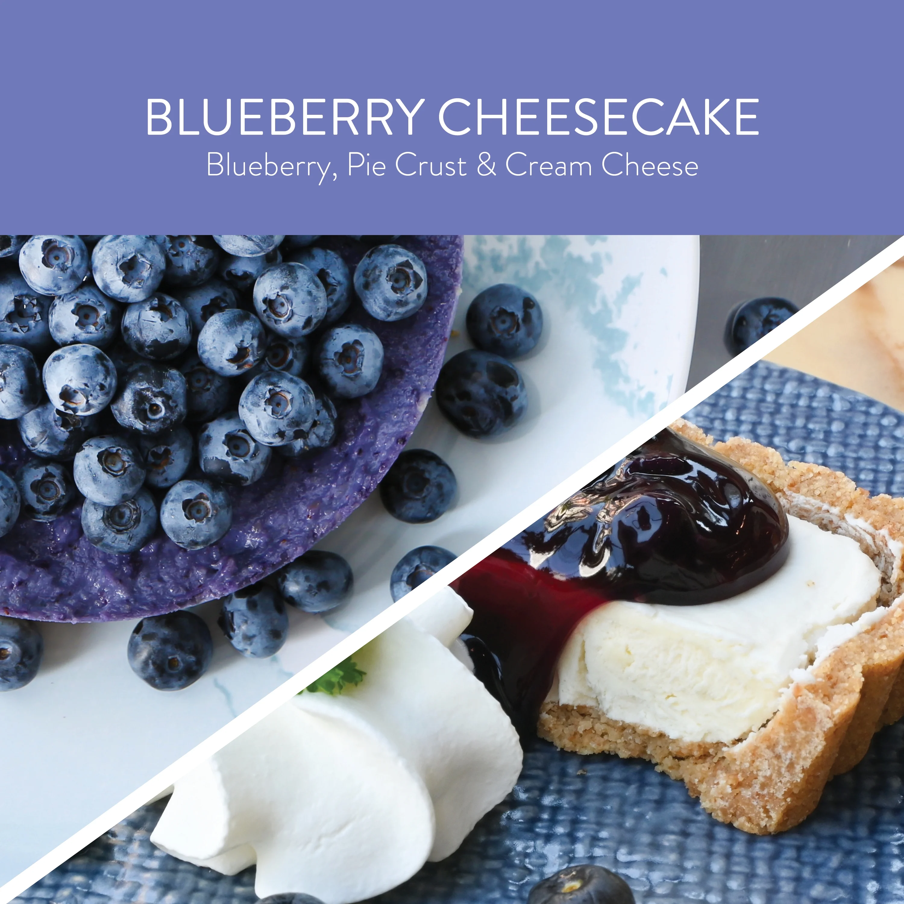 Goose Creek, Blueberry Cheesecake Scented 3 Wick Jar Candle, 14.5oz, Sweet