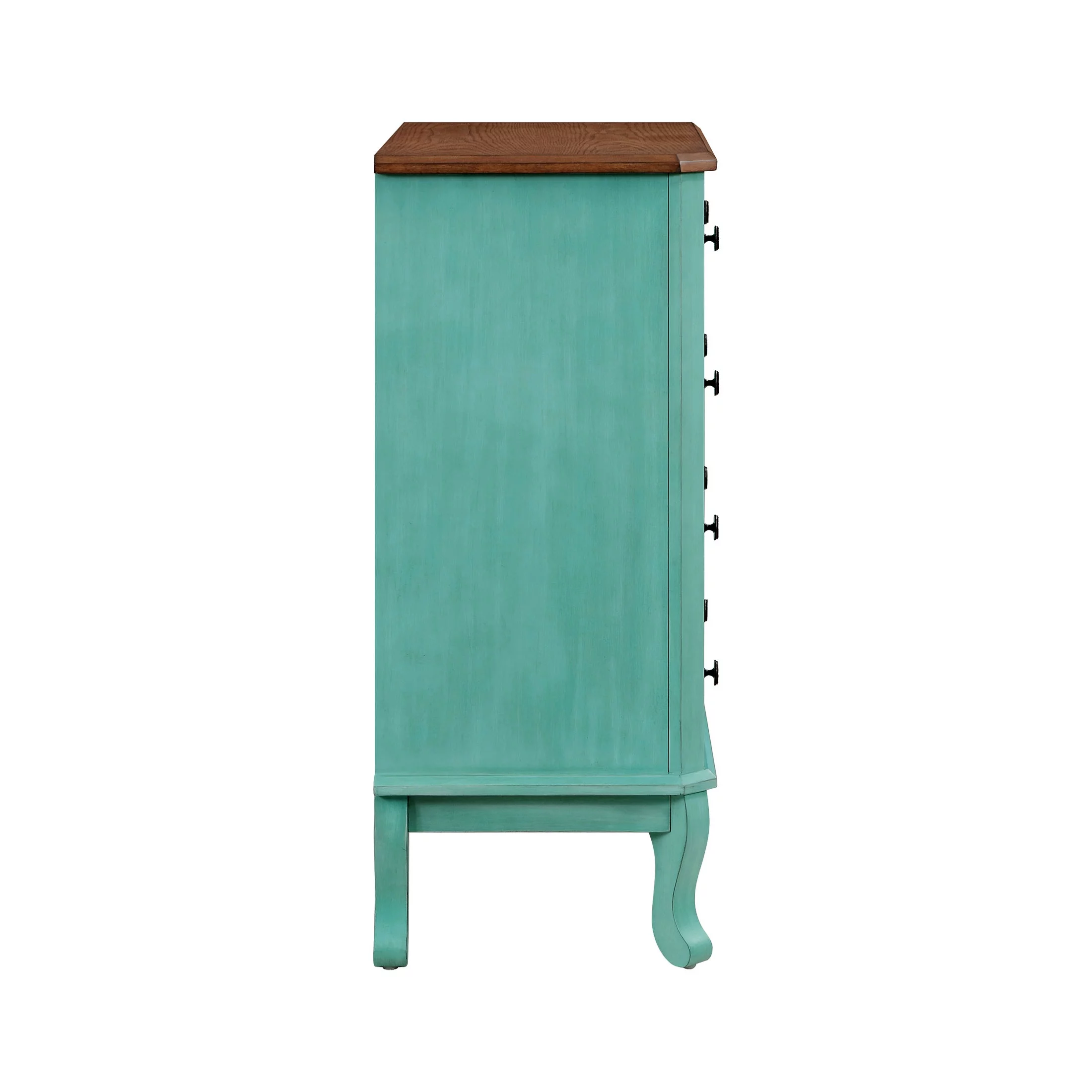 The Pioneer Woman 4-Drawer Dresser Made With Solid Wood Frame, Teal