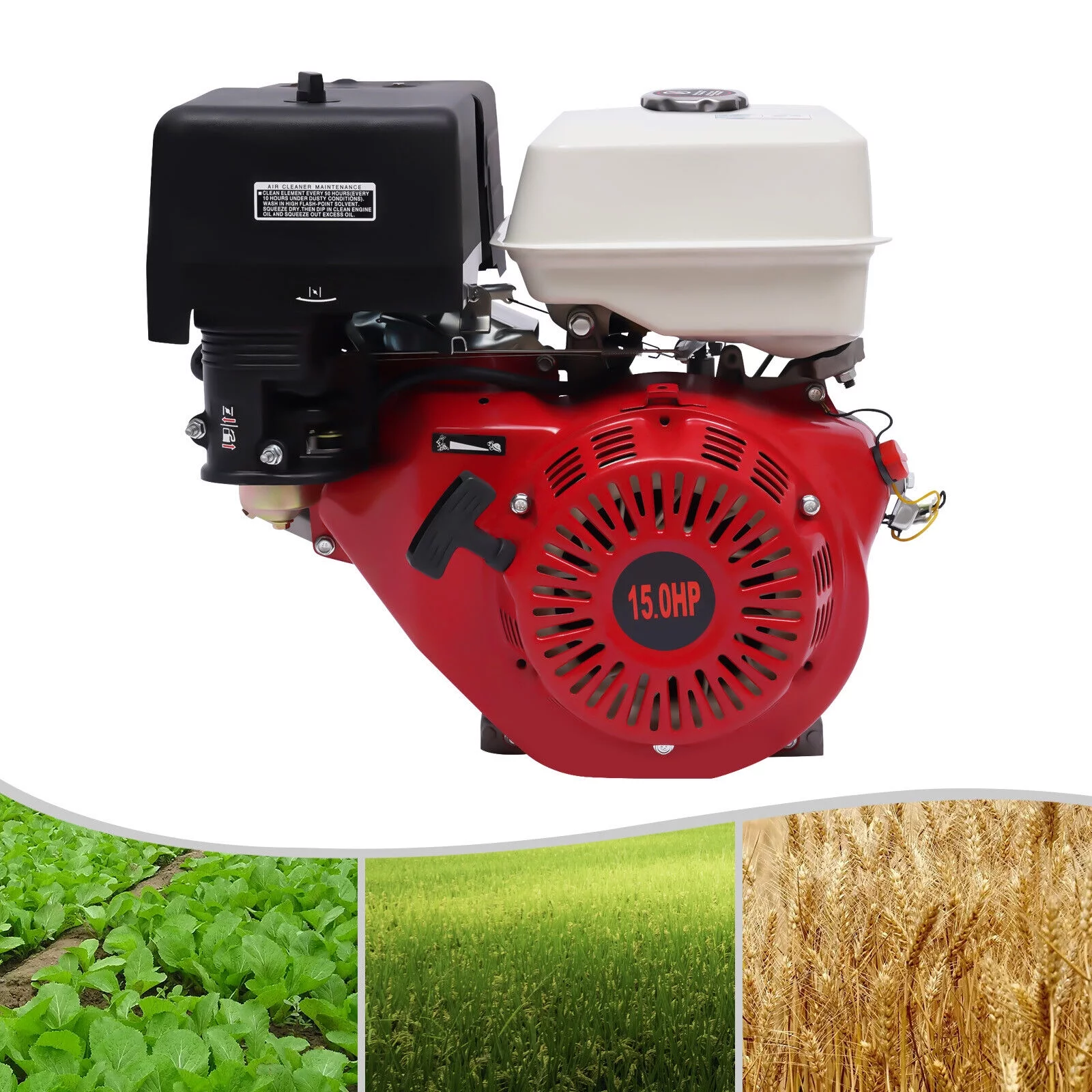 190f 420CC 15 HP 4 Stroke Gas Engine Motor Horizontal Gas Engine Go Kart OHV Motor