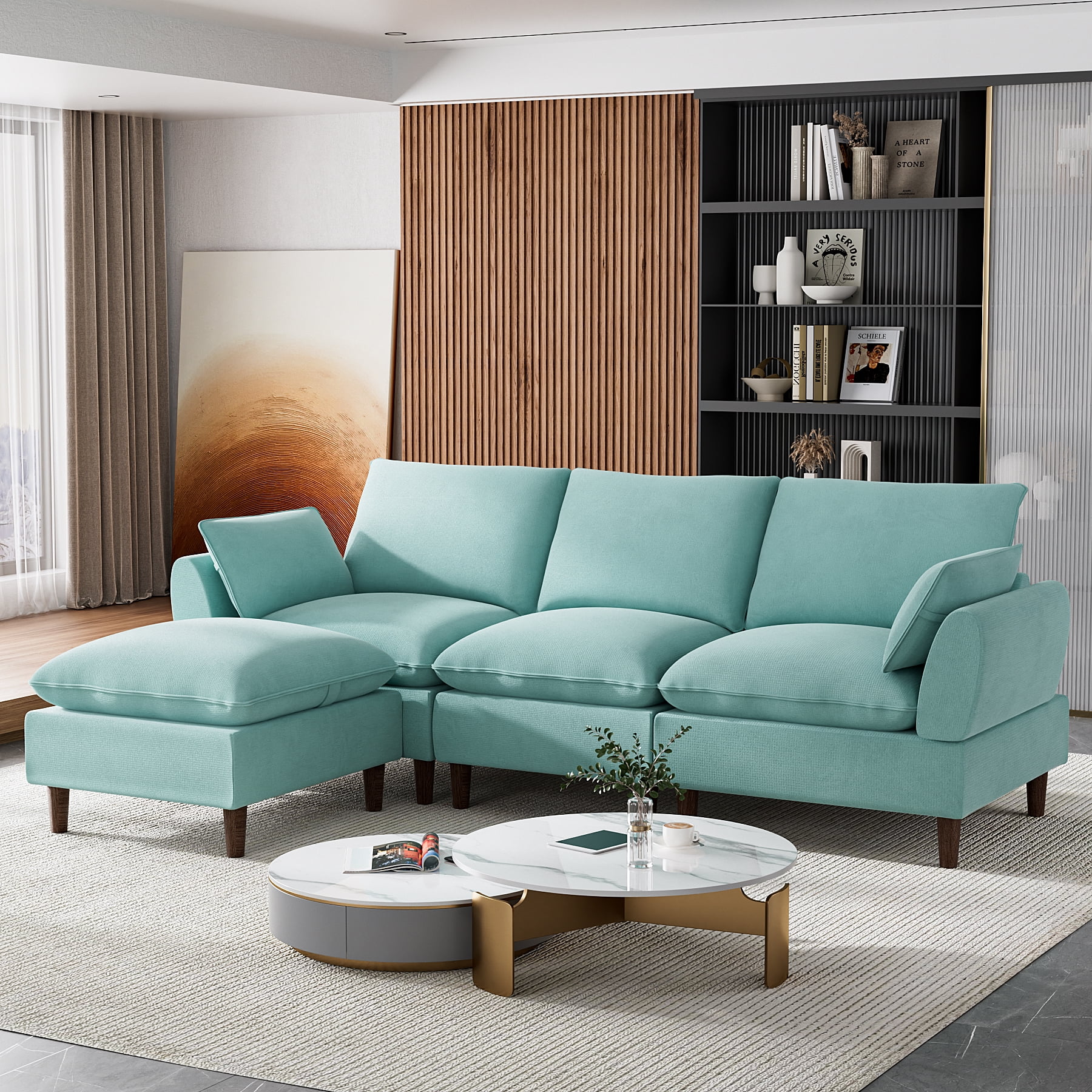 Rophefx Oversized 3-Seat Sectional Sofa 94