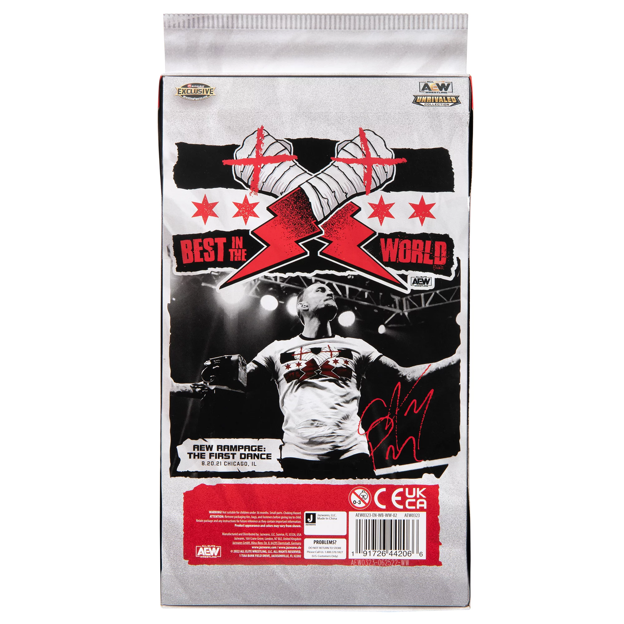 First Dance CM Punk - AEW Ringside Exclusive Jazwares AEW Toy Wrestling Action Figure